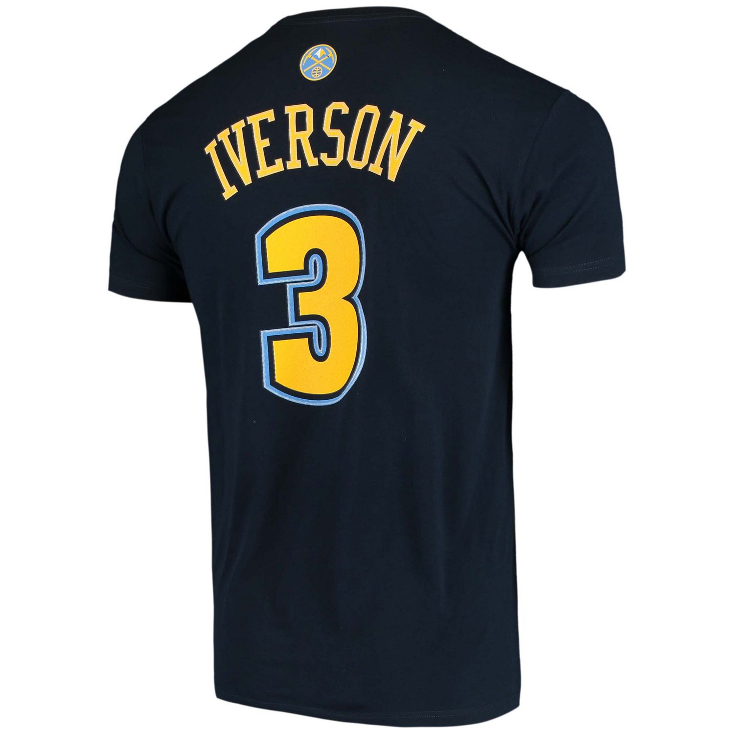 Mitchell  Ness Allen Iverson Denver Nuggets Hardwood Classics Stitch Name  Number T-Shirt - view number 3