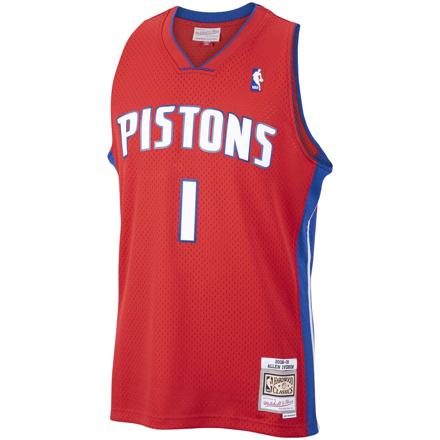 Mitchell  Ness Allen Iverson Detroit Pistons 2008/09 Hardwood Classics Swingman Jersey                                           - view number 2