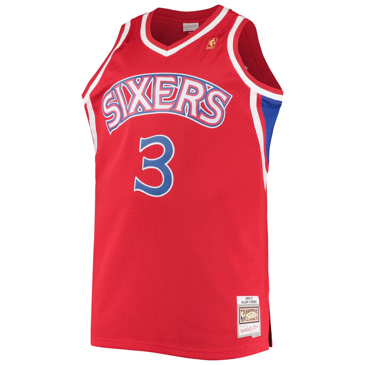 Mitchell  Ness Allen Iverson Philadelphia 76ers 1996/97 Big  Tall Hardwood Classics Swingman Jersey                              - view number 2