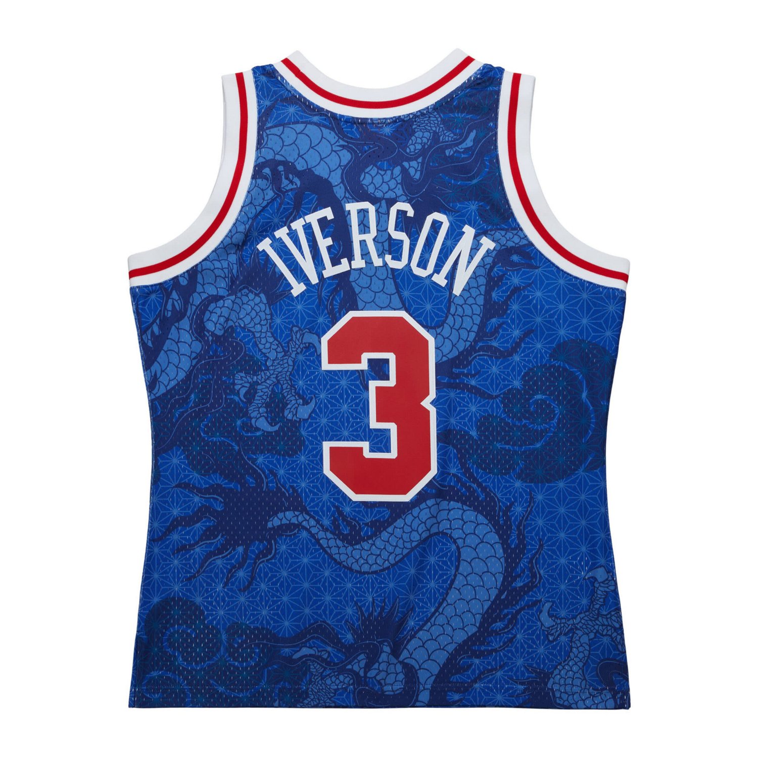 Mitchell  Ness Allen Iverson Philadelphia 76ers 1996/97 Hardwood Classics Asian Heritage 60 Swingman Throwback Player Jersey     - view number 3