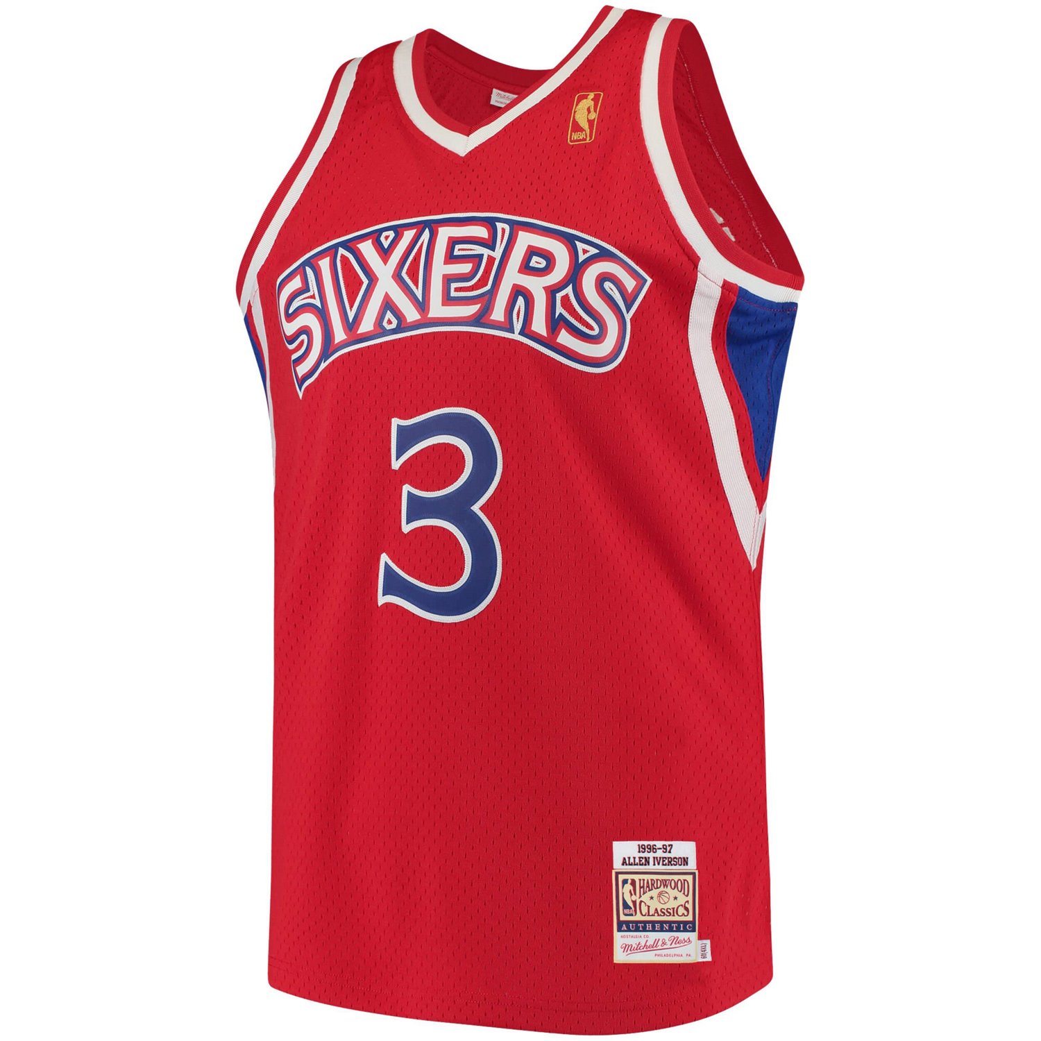 Mitchell  Ness Allen Iverson Philadelphia 76ers 1996/97 Hardwood Classics Authentic Jersey                                       - view number 2