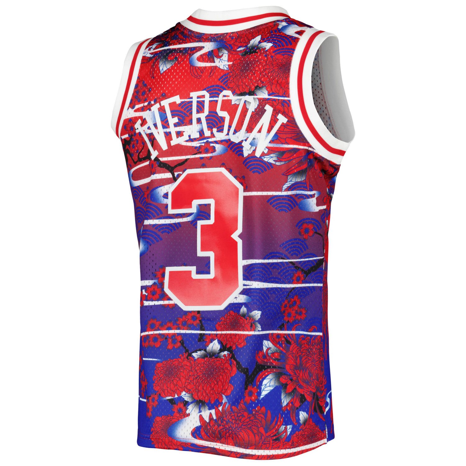 Mitchell  Ness Allen Iverson Philadelphia 76ers 1996/97 Hardwood Classics Lunar New Year Swingman Jersey                         - view number 3