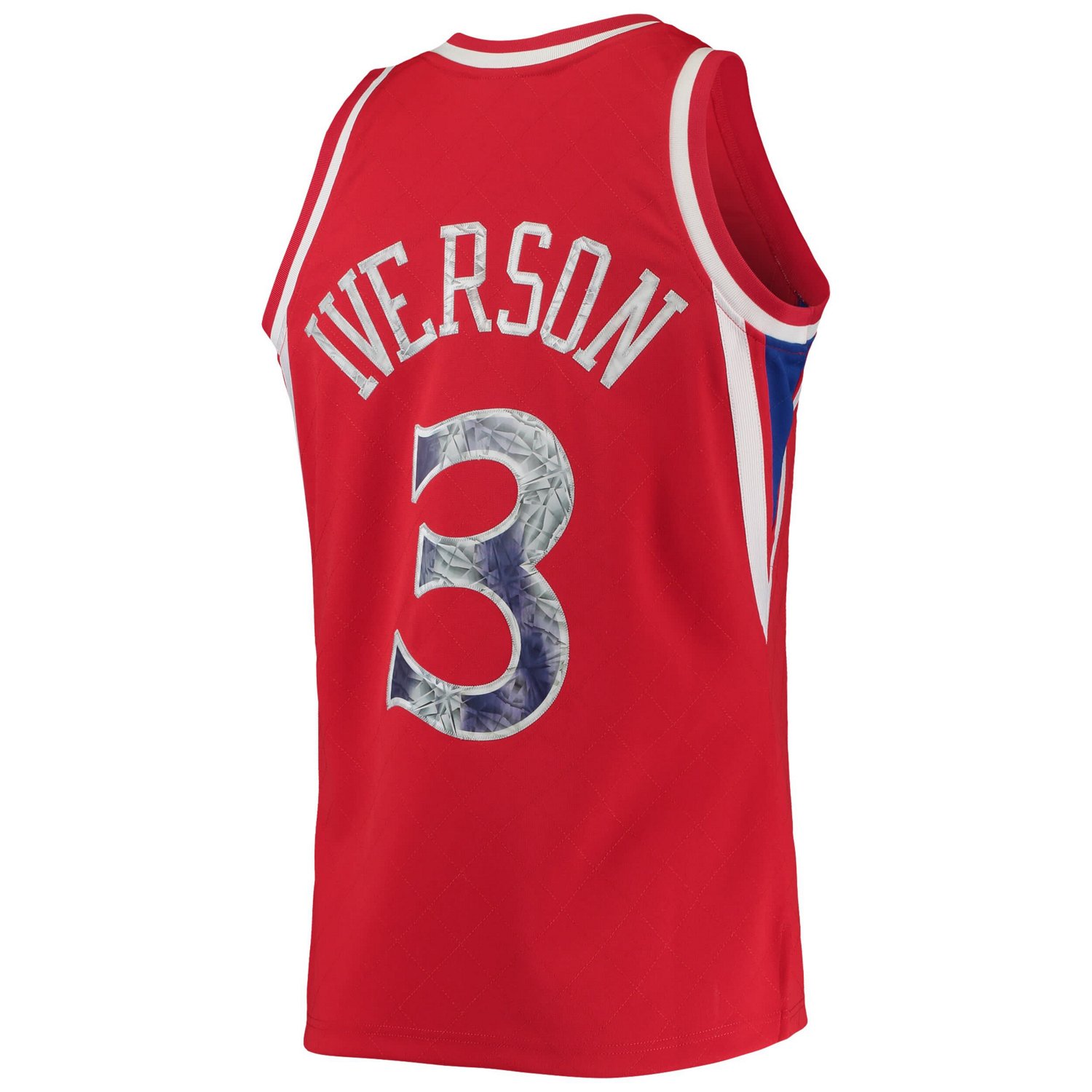 Mitchell  Ness Allen Iverson Philadelphia 76ers 1996/97 Hardwood Classics NBA 75th Anniversary Diamond Swingman Jersey