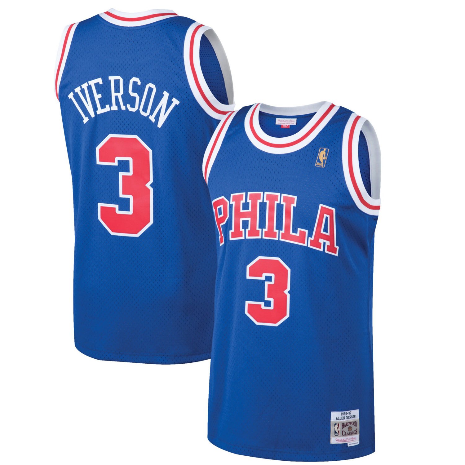 Mitchell  Ness Allen Iverson Philadelphia 76ers 1996/97 Hardwood Classics Swingman Jersey