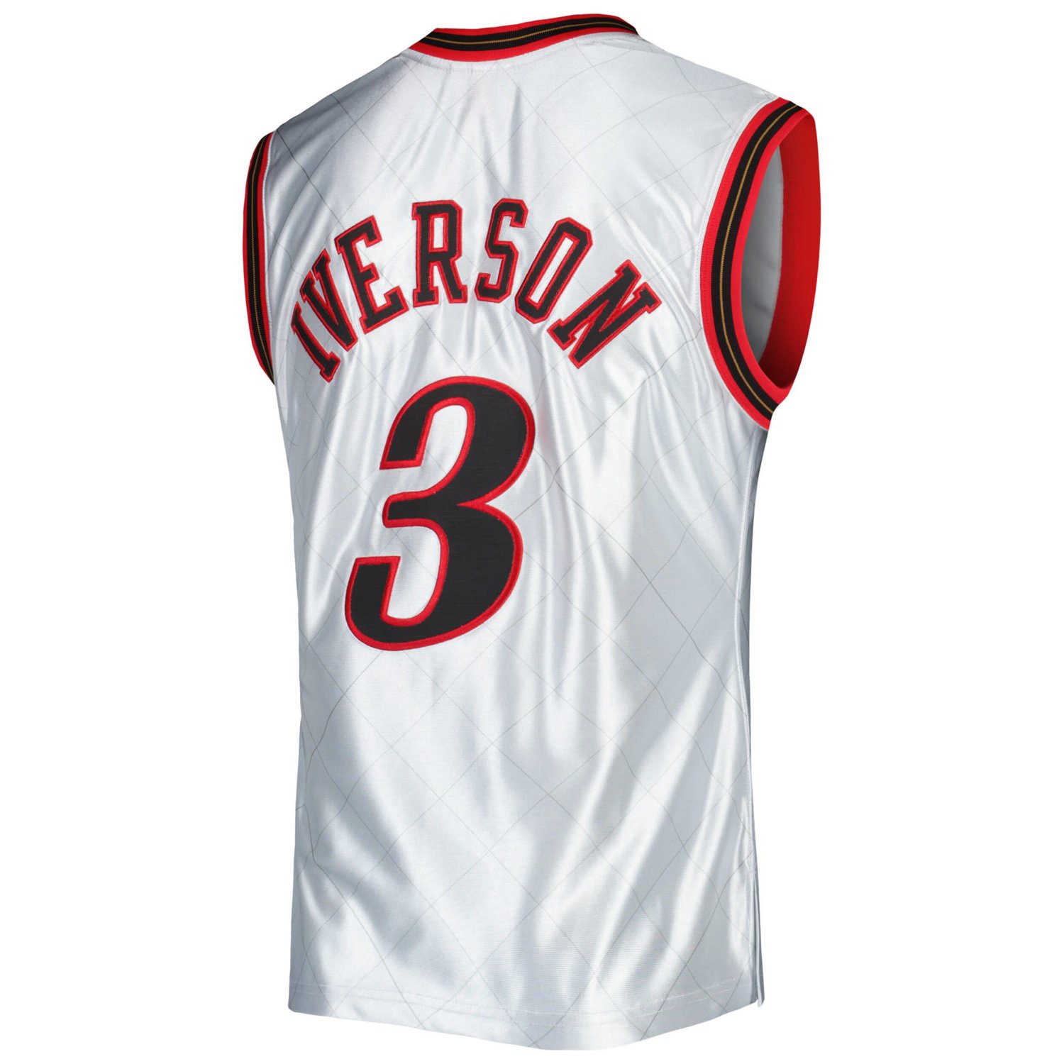 Mitchell  Ness Allen Iverson Philadelphia 76ers 2000/01 Hardwood Classics 75th Anniversary Swingman Jersey                       - view number 3