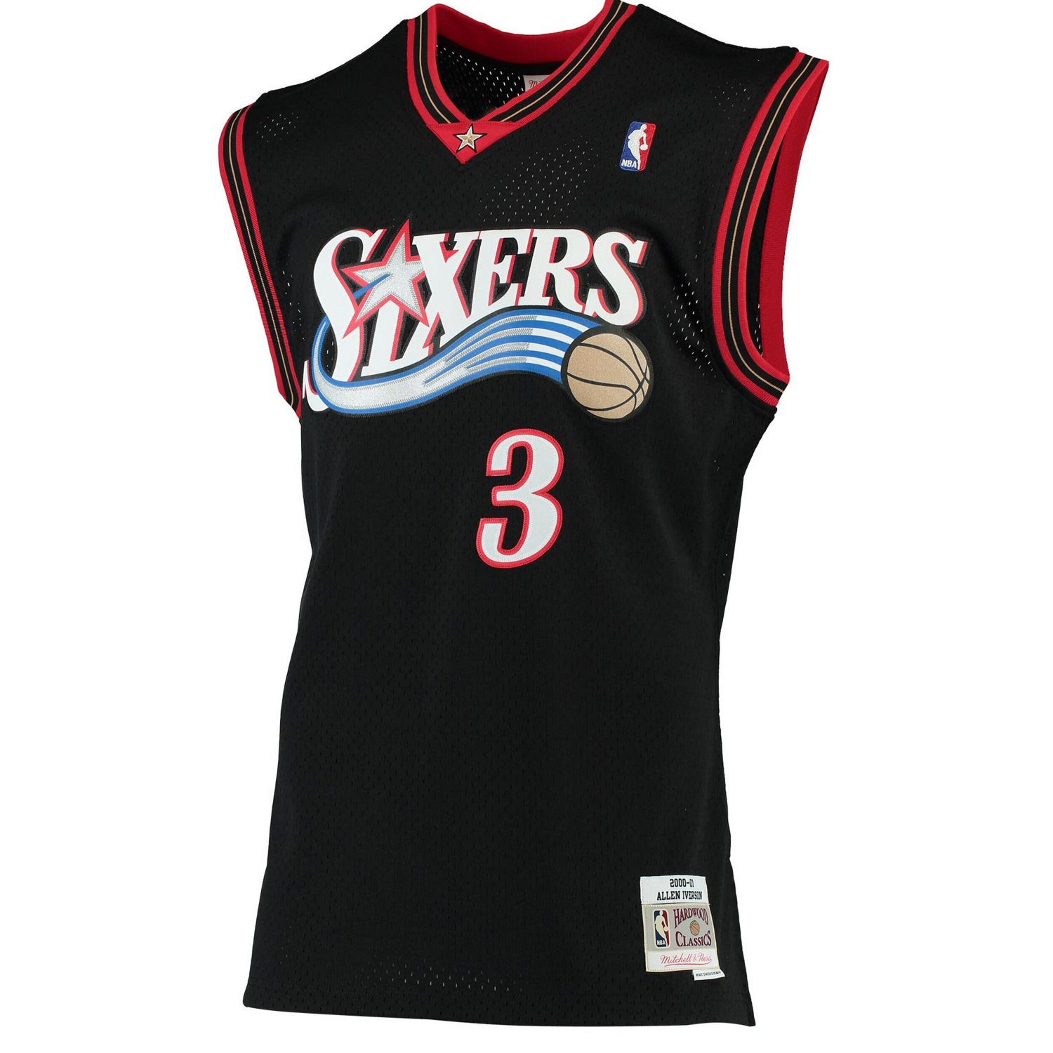 Mitchell  Ness Allen Iverson Philadelphia 76ers 2000/01 Hardwood Classics Swingman Jersey                                        - view number 2