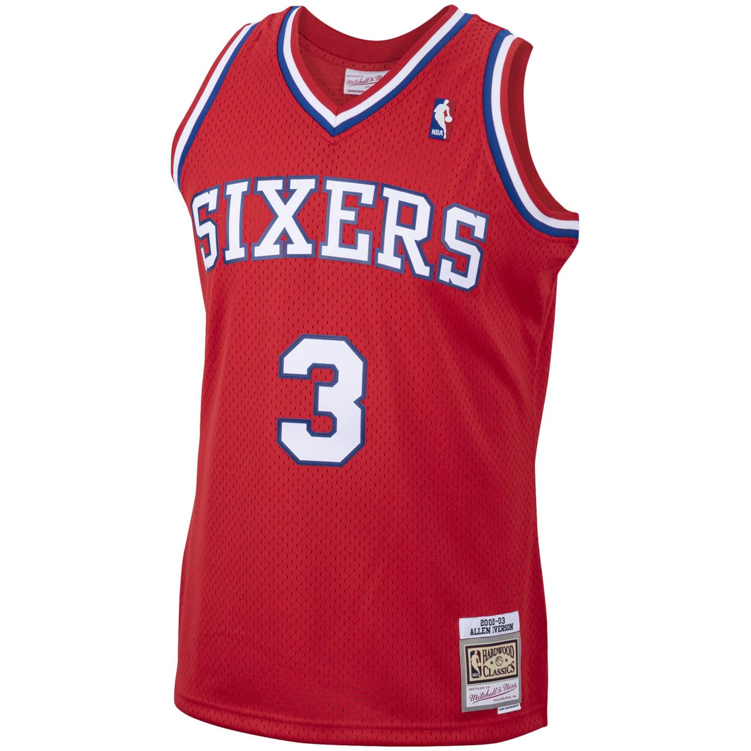 Mitchell  Ness Allen Iverson Philadelphia 76ers 2001/02 Hardwood Classics Swingman Jersey