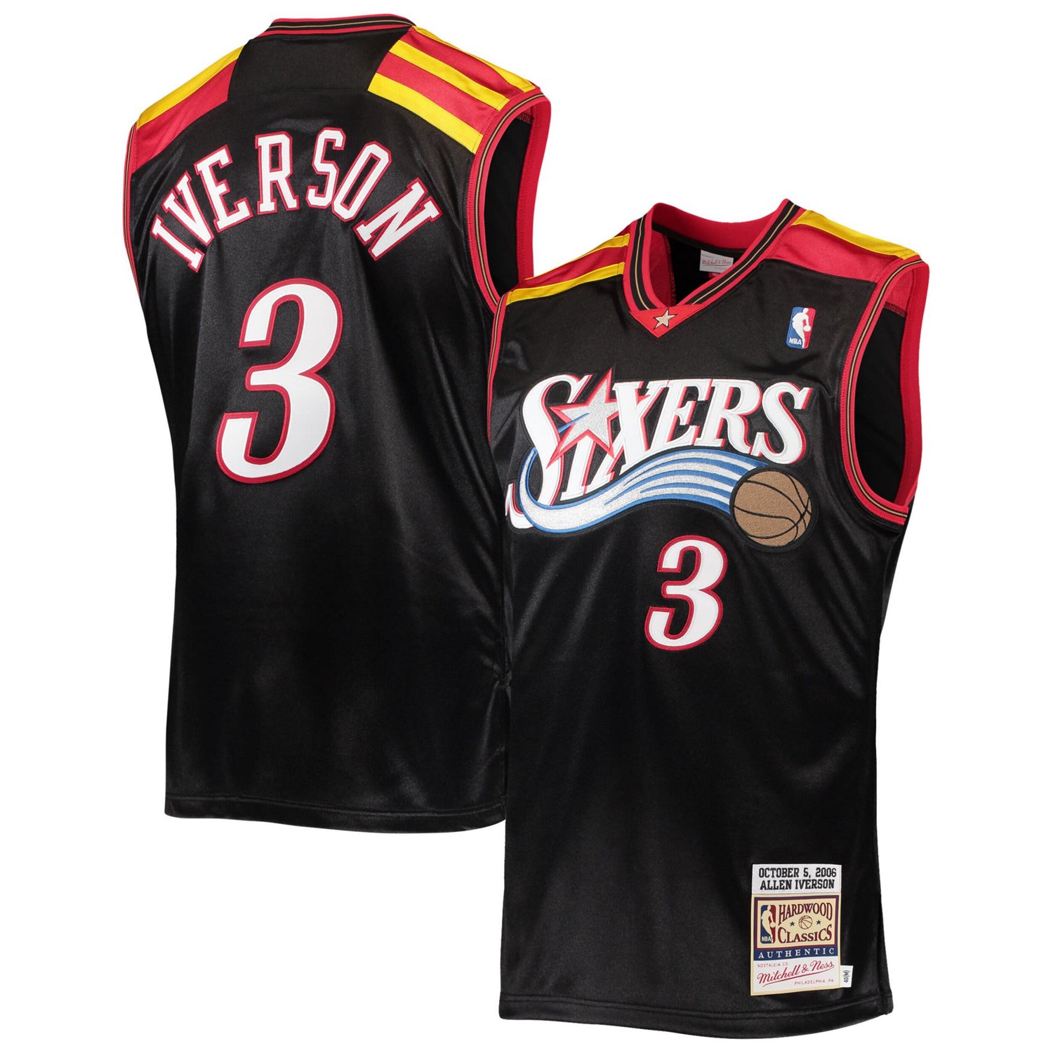 Mitchell Ness Allen Iverson Philadelphia 76ers 2006 Hardwood