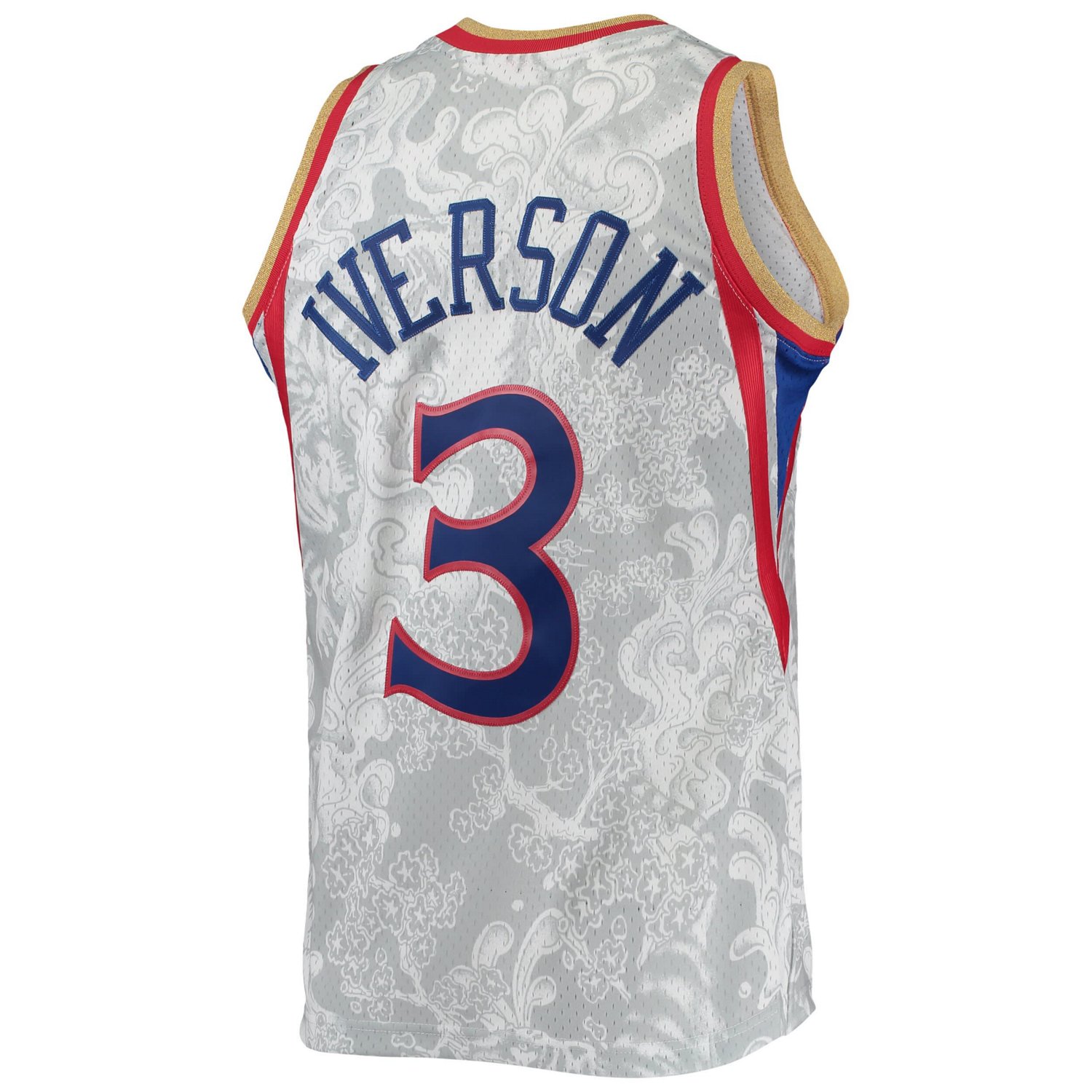 Mitchell  Ness Allen Iverson Philadelphia 76ers Hardwood Classics 1996/97 Lunar New Year Swingman Jersey                         - view number 3