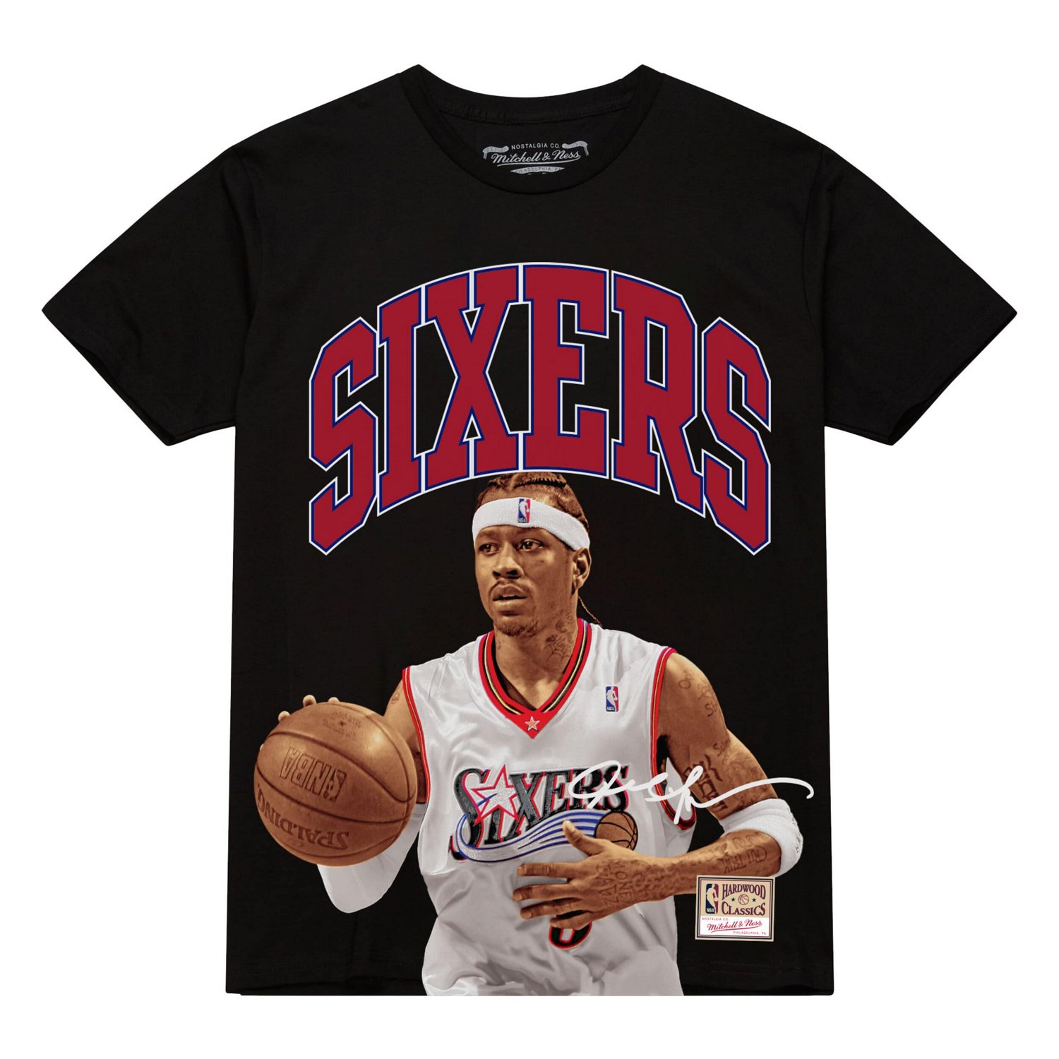 Mitchell  Ness Allen Iverson Philadelphia 76ers Hardwood Classics Player Arch T-Shirt - view number 2