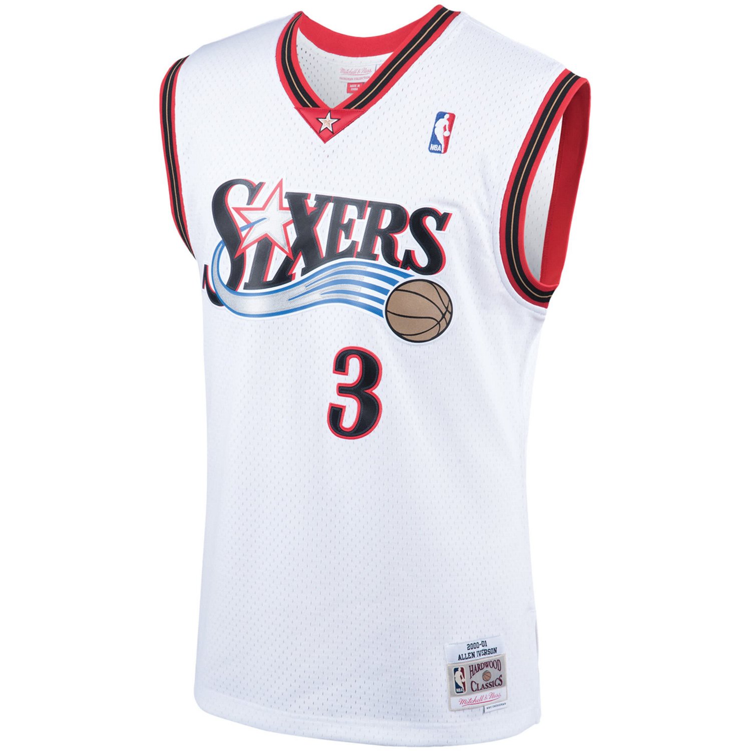 Mitchell  Ness Allen Iverson Philadelphia 76ers Hardwood Classics Swingman Jersey                                                - view number 2