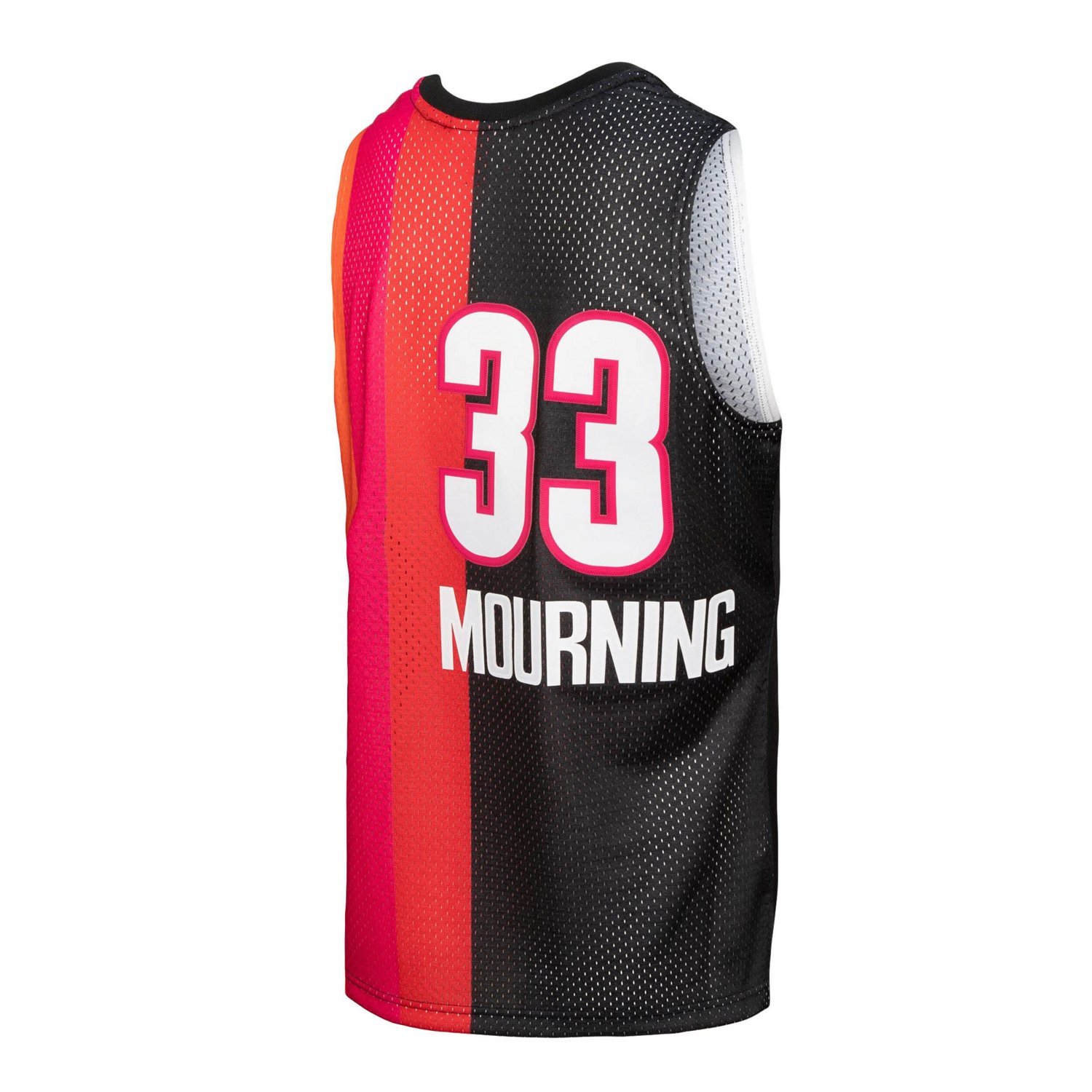 Mitchell  Ness Alonzo Mourning /Red Miami Heat Hardwood Classics 2005/06 Split Swingman Jersey                                   - view number 3