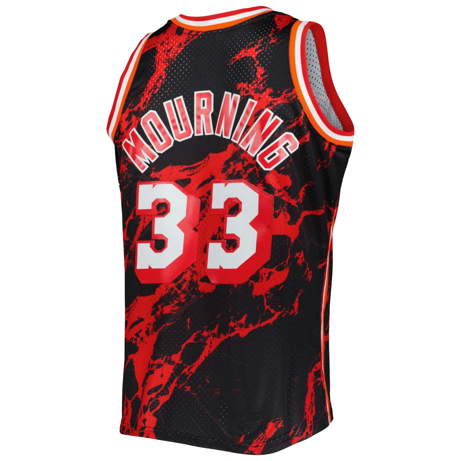 Mitchell  Ness Alonzo Mourning Miami Heat 1996/97 Hardwood Classics Marble Swingman Jersey                                       - view number 3