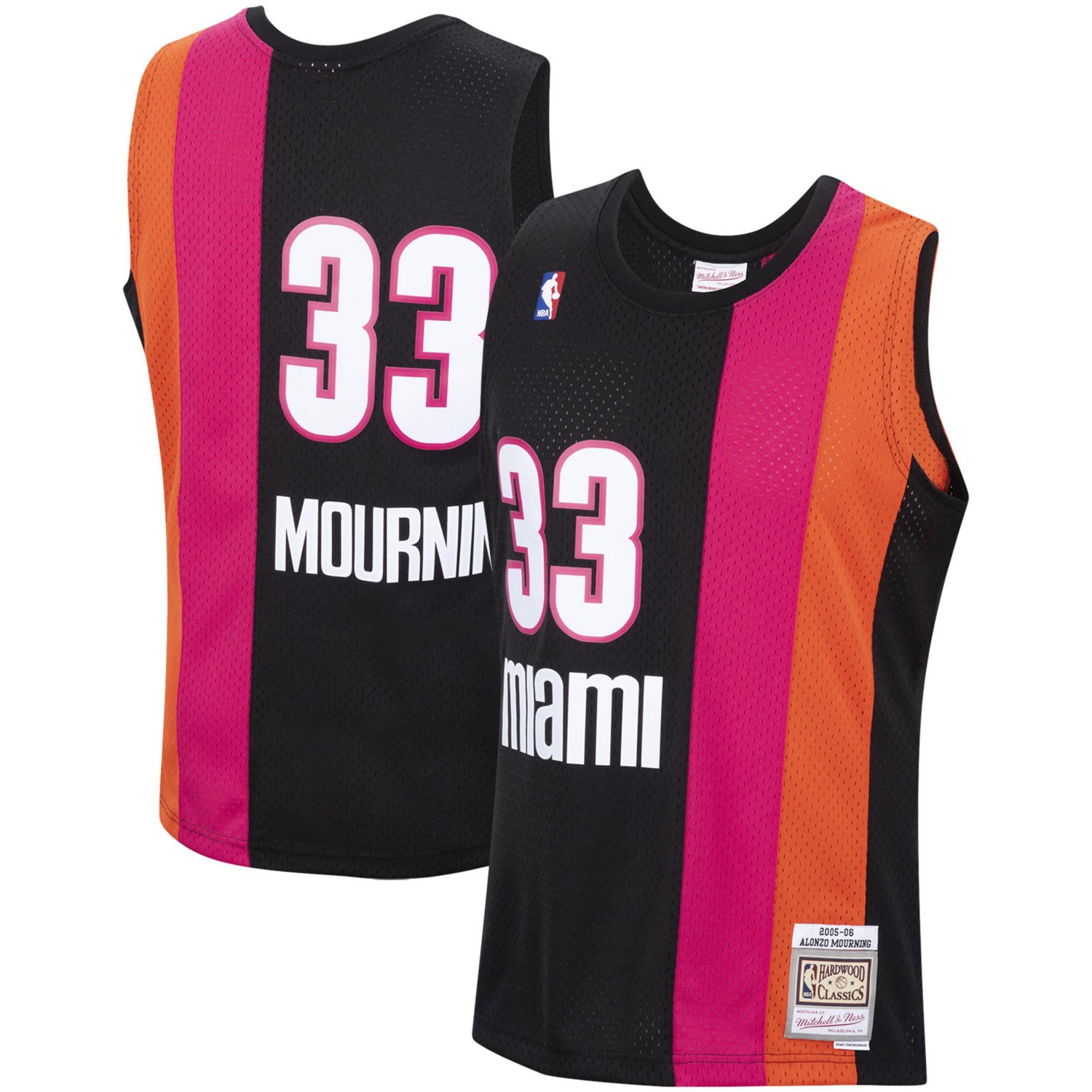 Mitchell  Ness Alonzo Mourning Miami Heat 2005/2006 Hardwood Classics Swingman Jersey