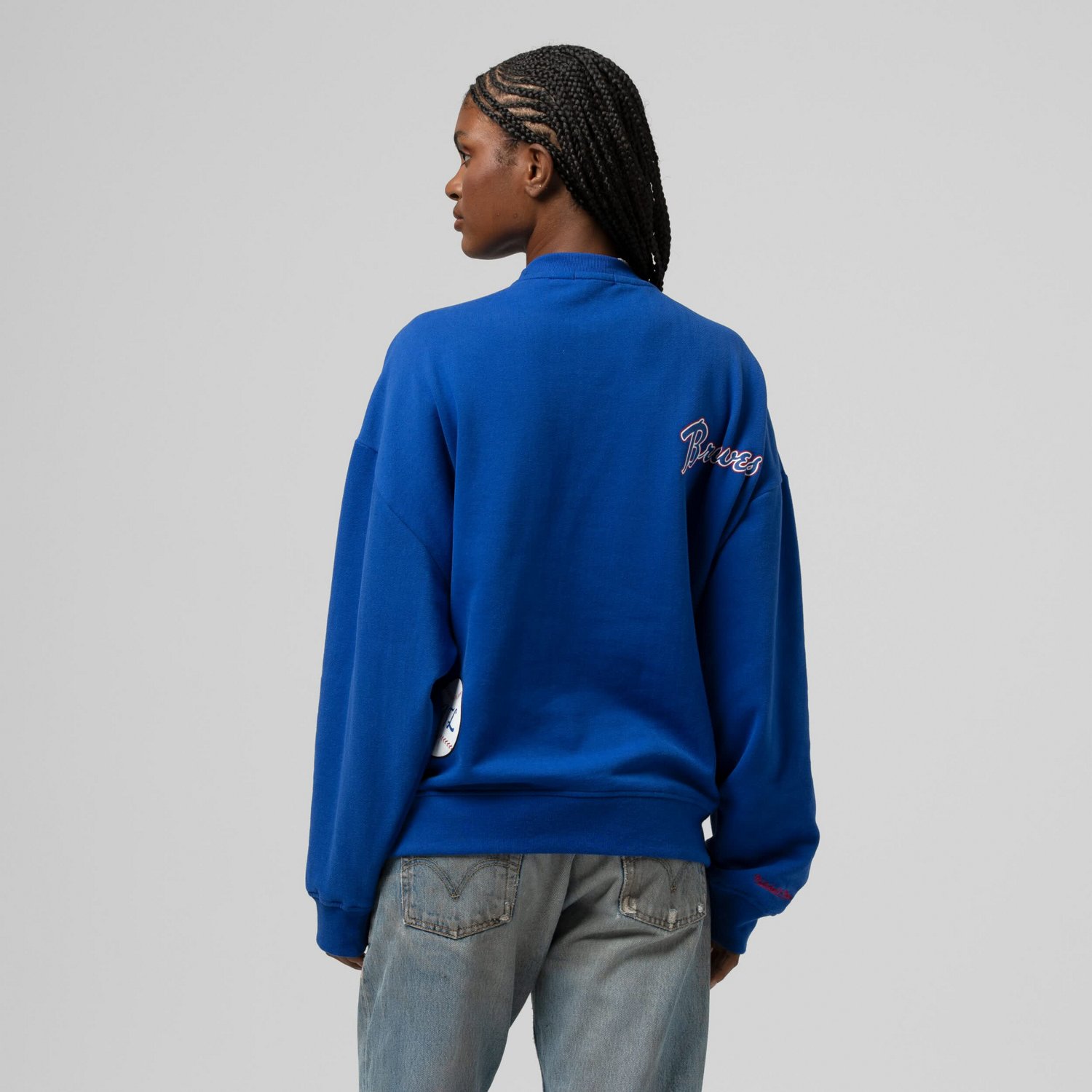 Mitchell  Ness Atlanta Braves Cooperstown Collection Crewneck Sweatshirt - view number 2