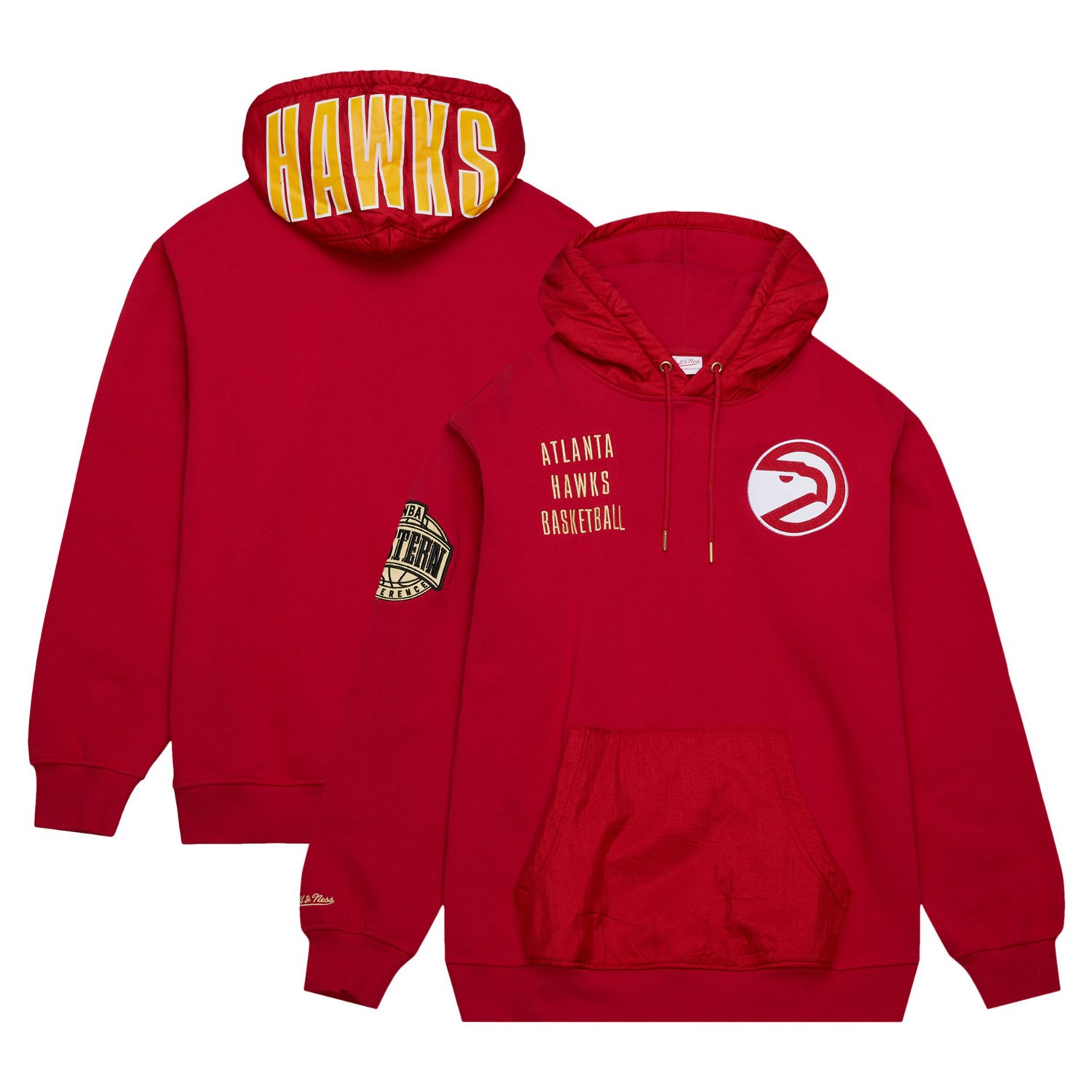Mitchell  Ness Atlanta Hawks Team OG 20 Vintage Logo Fleece Pullover Hoodie