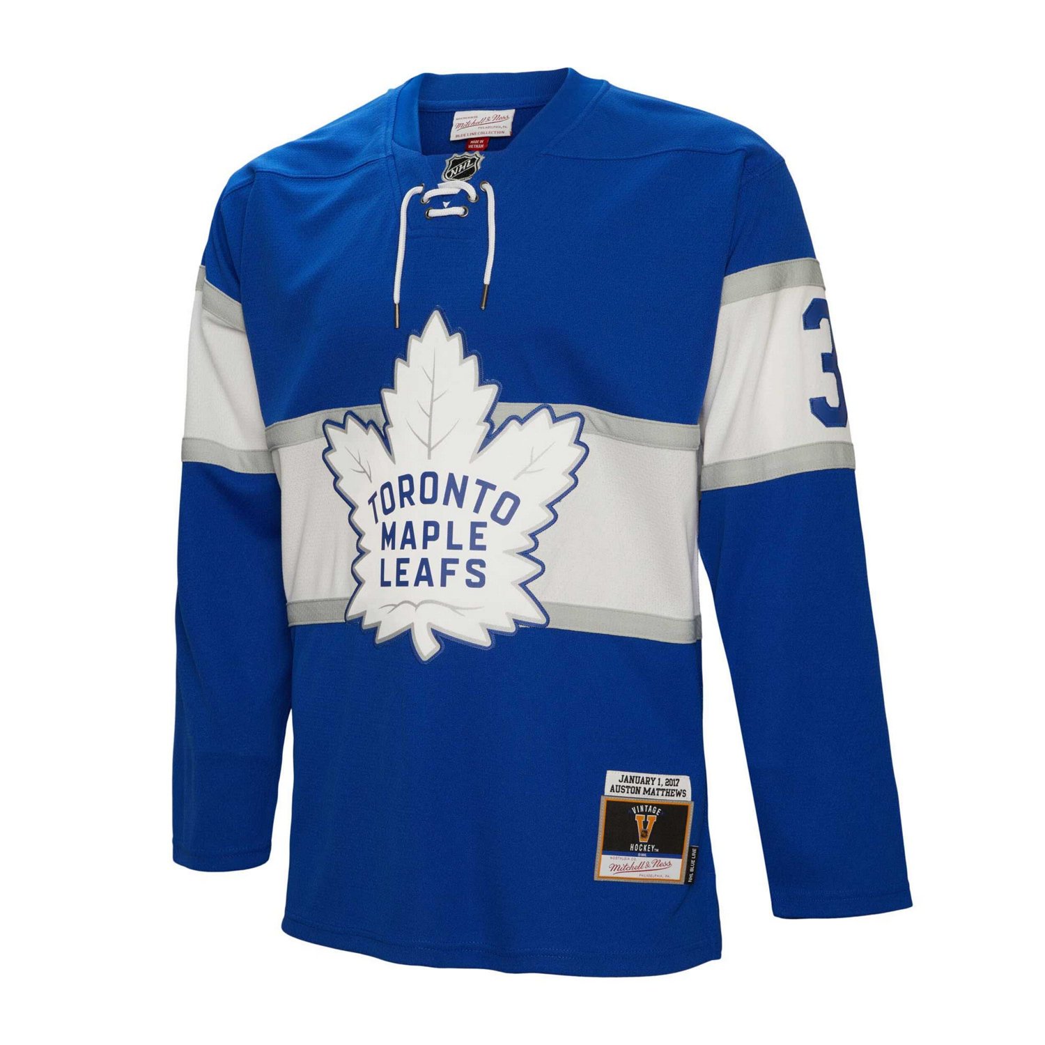 Mitchell  Ness Auston Matthews Toronto Maple Leafs 2017 Winter Classic Line Player Jersey                                        - view number 2