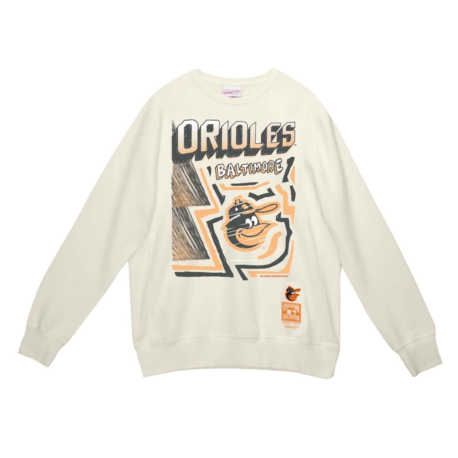 Mitchell  Ness Baltimore Orioles Sidewalk Sketch Pullover Hoodie - view number 2