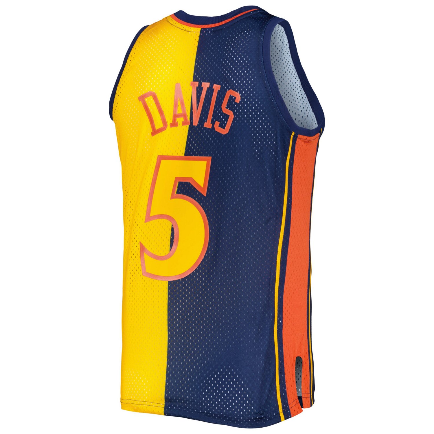 Mitchell  Ness Baron Davis /Gold Golden State Warriors Hardwood Classics 2006/07 Split Swingman Jersey