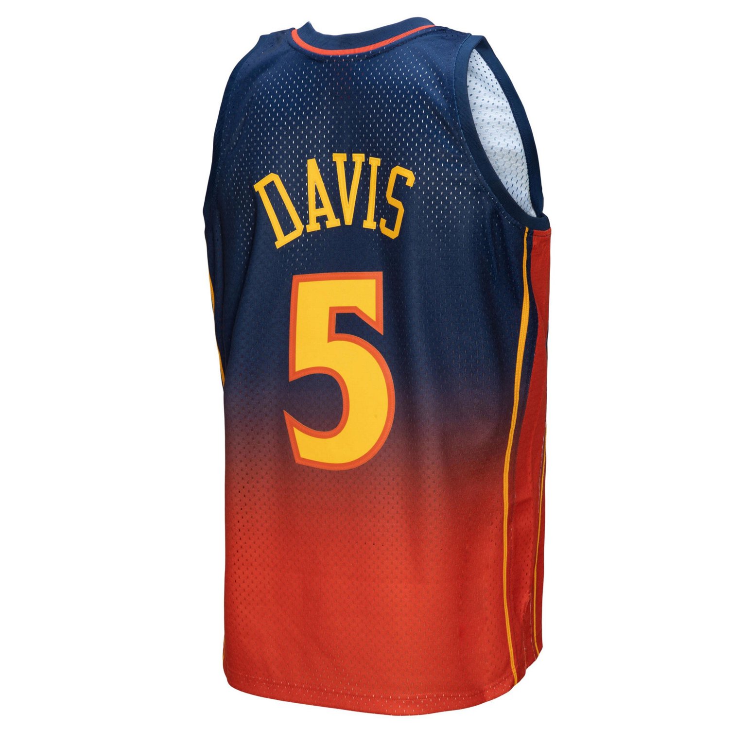 Mitchell  Ness Baron Davis /Orange Golden State Warriors 2006/07 Hardwood Classics Fadeaway Swingman Player Jersey               - view number 3
