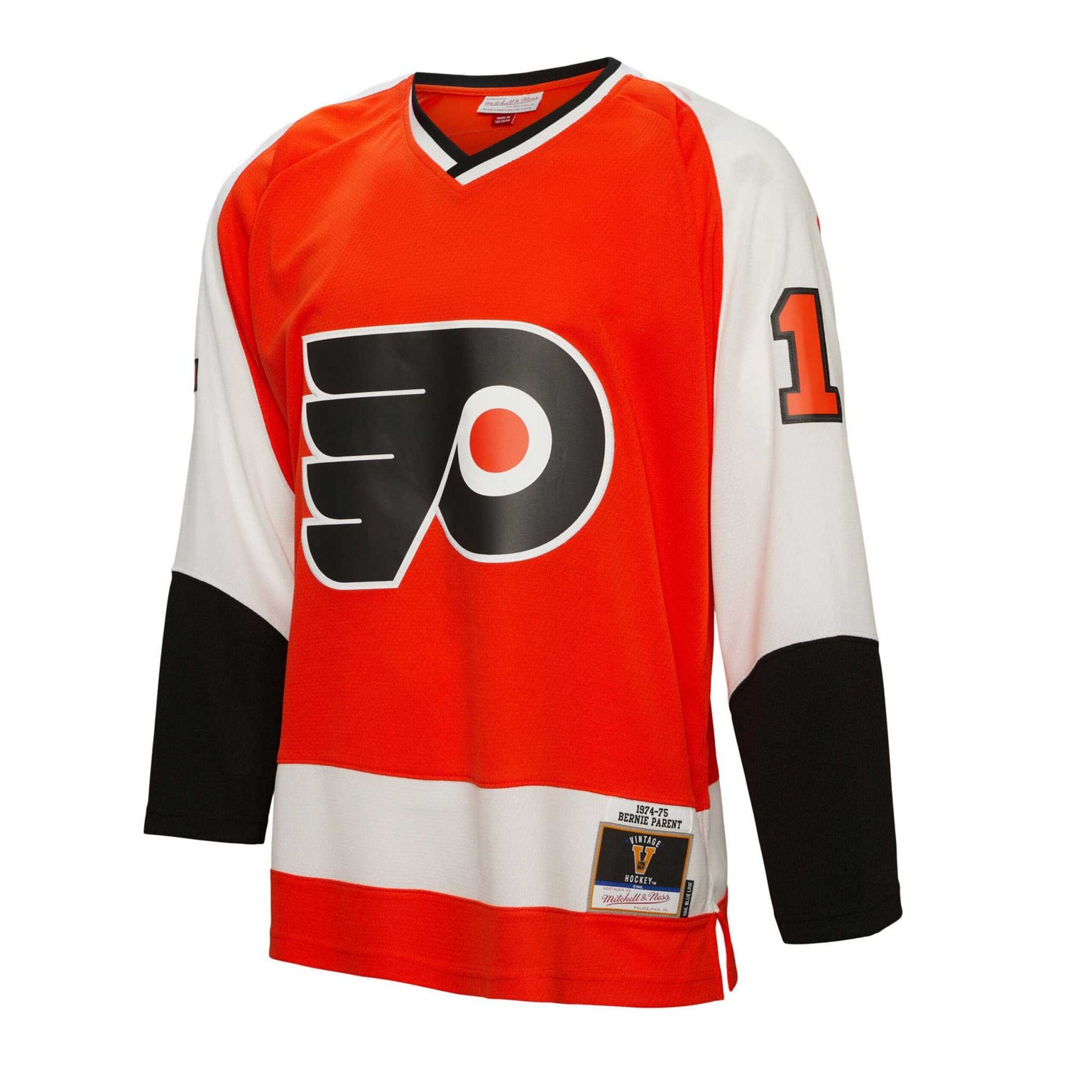 Mitchell  Ness Bernie Parent Philadelphia Flyers 1974/75 Blue Line Player Jersey                                                 - view number 2