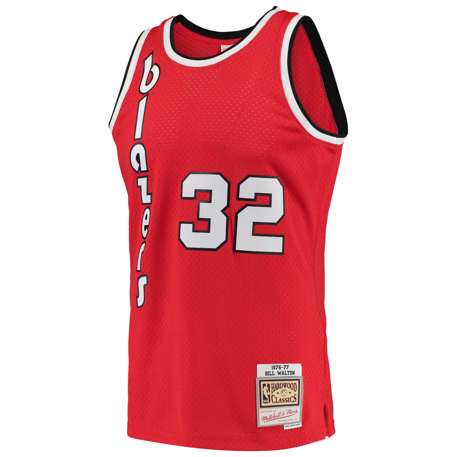 Mitchell  Ness Bill Walton Portland Trail Blazers 1976/77 Hardwood Classics Swingman Jersey                                      - view number 2