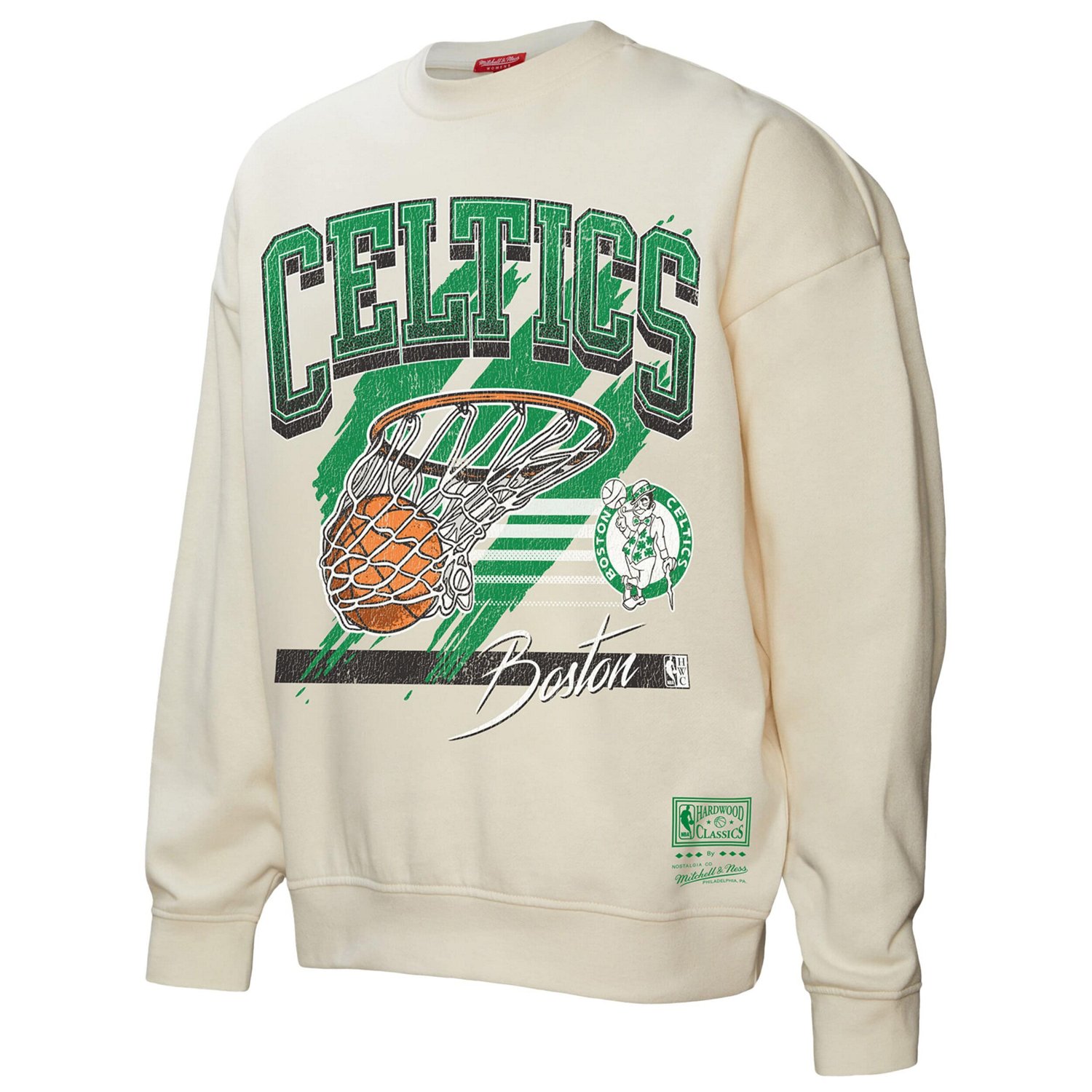 Mitchell  Ness Boston Celtics Brush Bucket Pullover Sweatshirt - view number 2