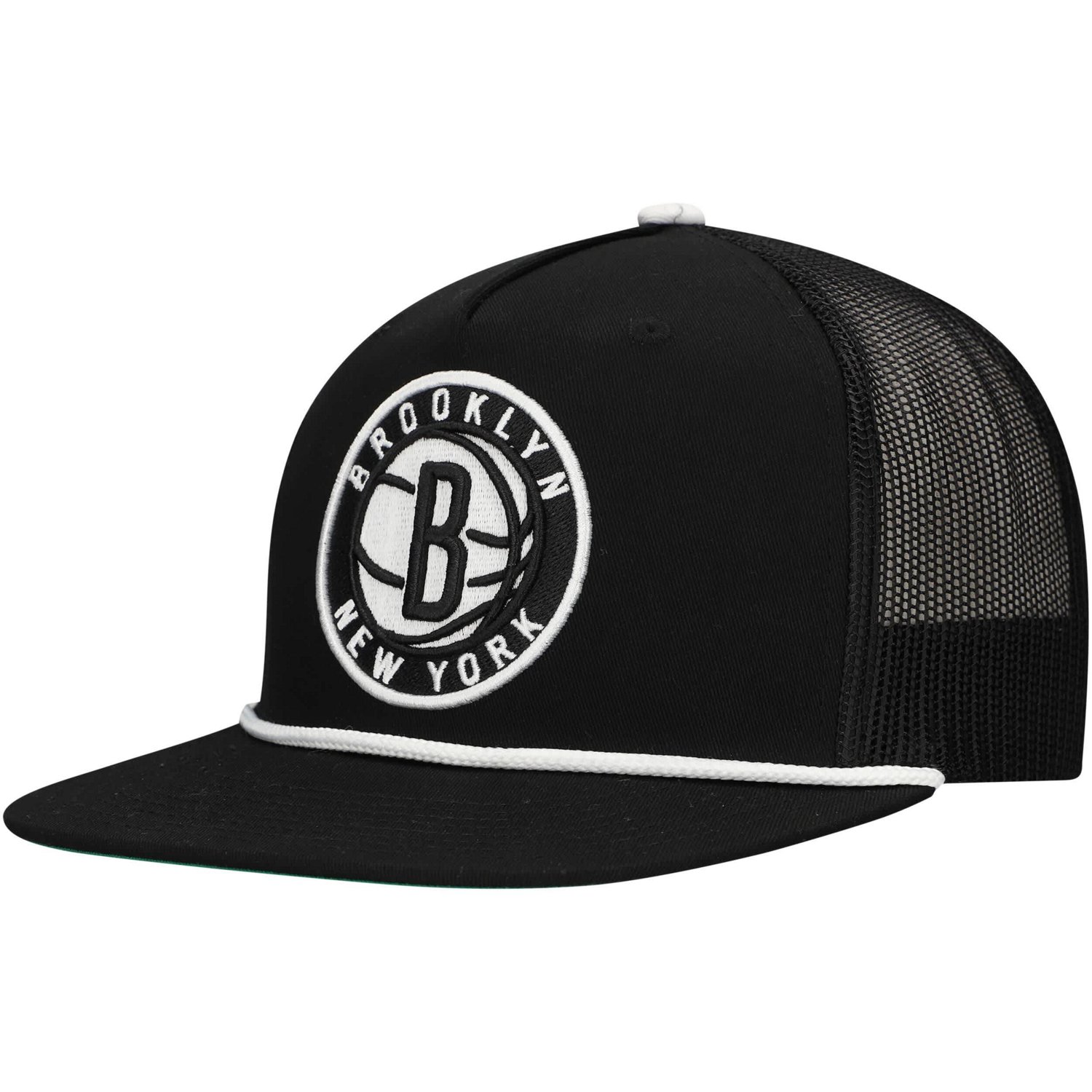 Mitchell  Ness Brooklyn Nets Roper Trucker Snapback Hat - view number 3