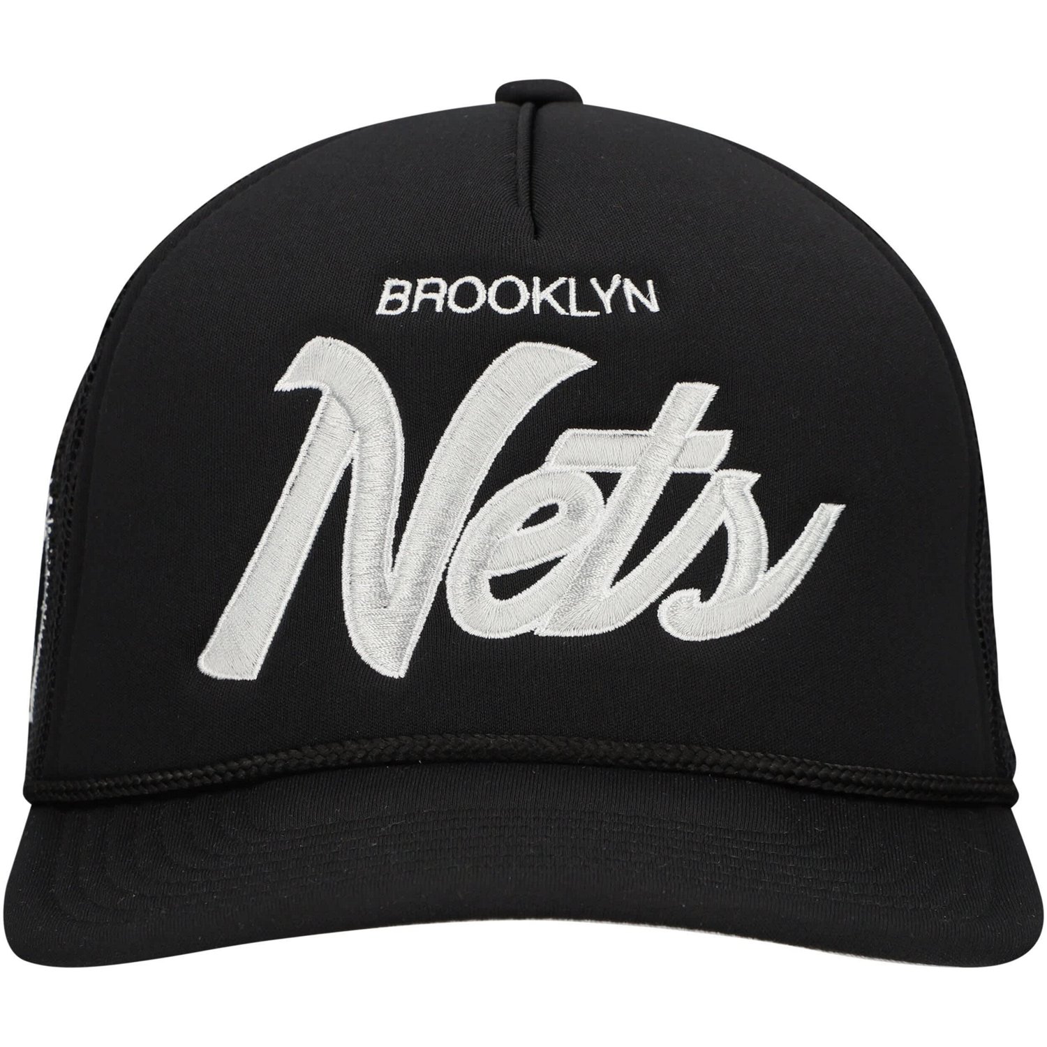 Mitchell  Ness Brooklyn Nets Script Trucker Adjustable Hat - view number 2
