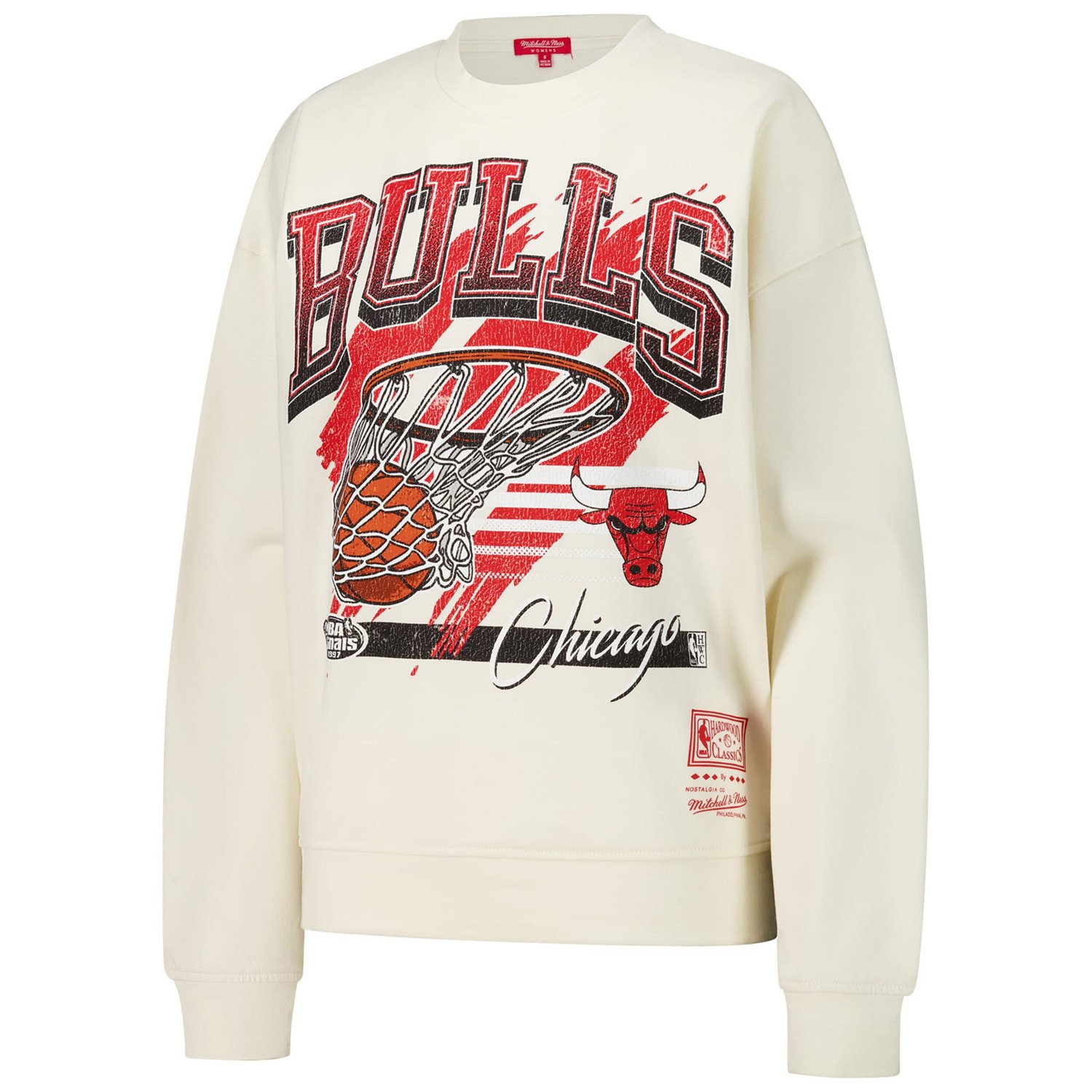 Mitchell  Ness Chicago Bulls Brush Bucket Pullover Sweatshirt - view number 2