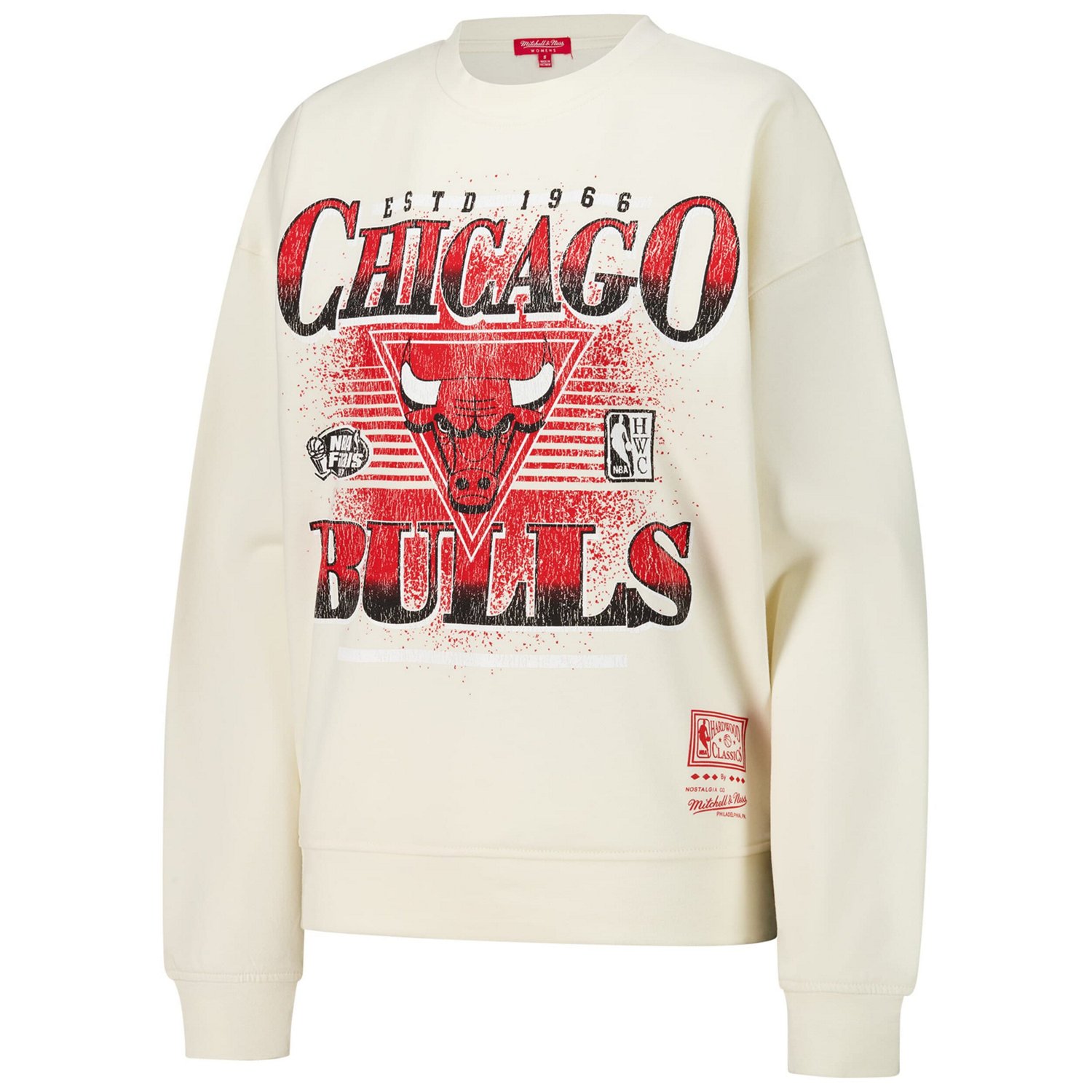 Mitchell  Ness Chicago Bulls Oversprayed Pullover Sweatshirt - view number 2