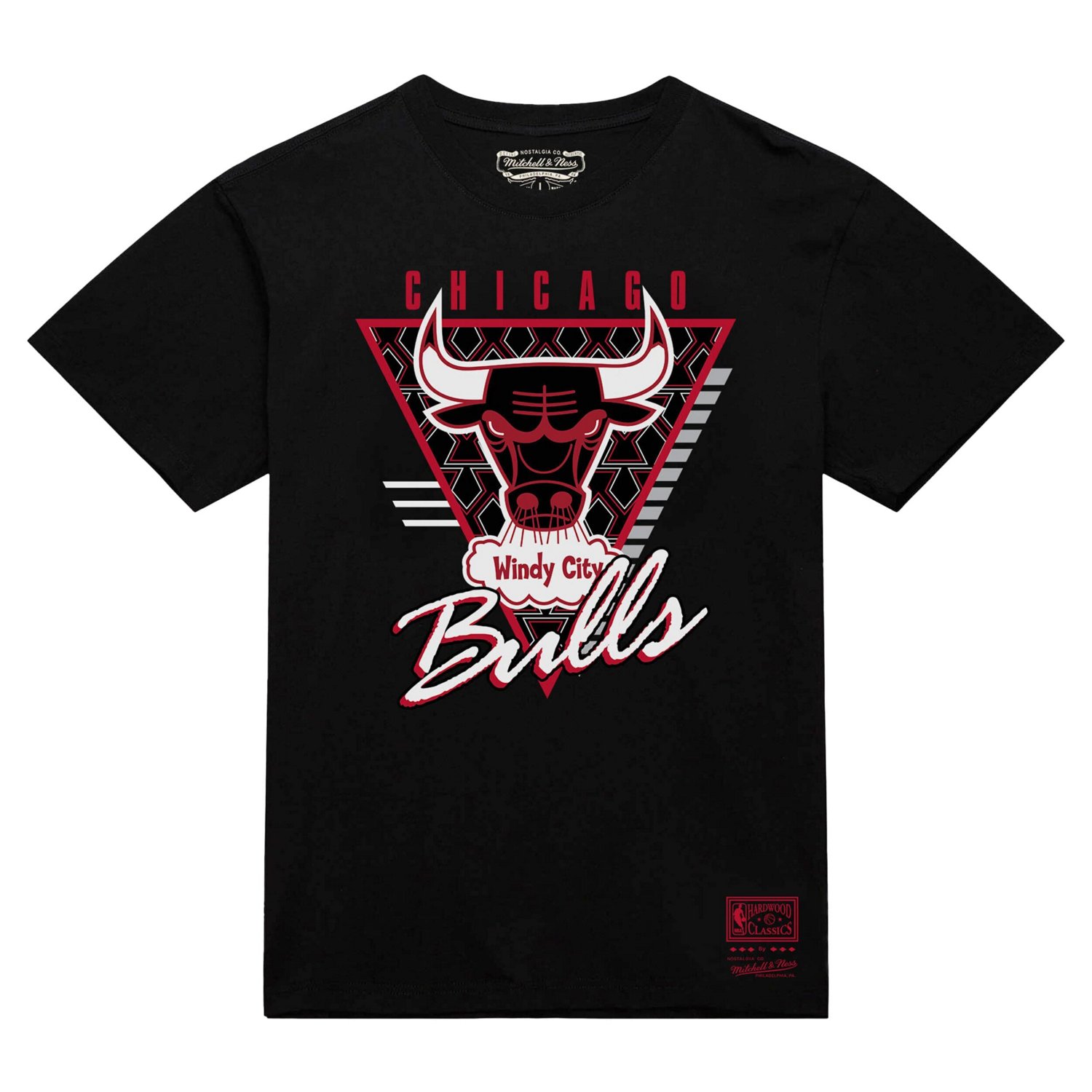 Mitchell  Ness Chicago Bulls Worldwide Collection Tri-Logo T-Shirt - view number 2