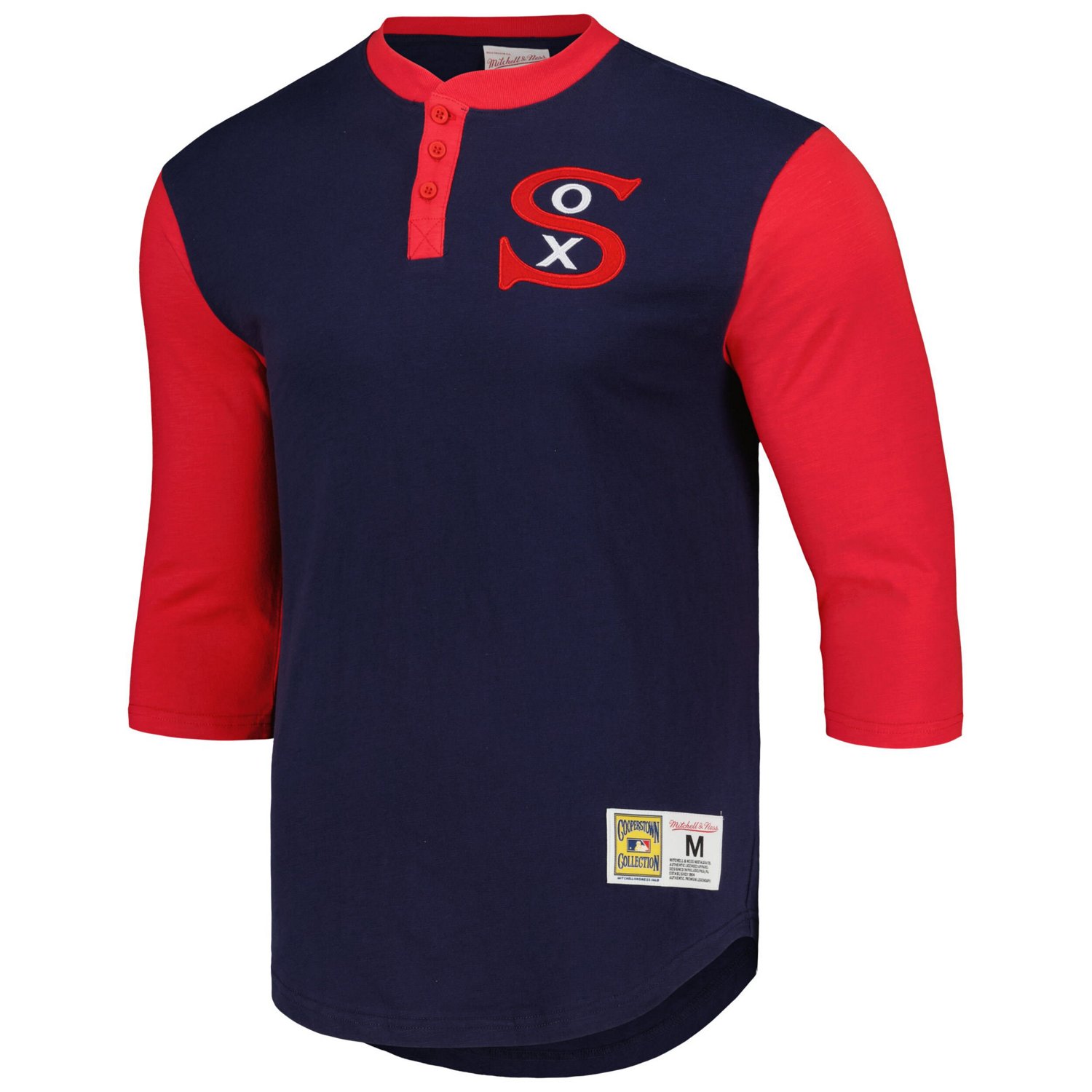 Mitchell  Ness Chicago White Sox Cooperstown Collection Legendary Slub Henley 3/4-Sleeve T-Shirt - view number 2