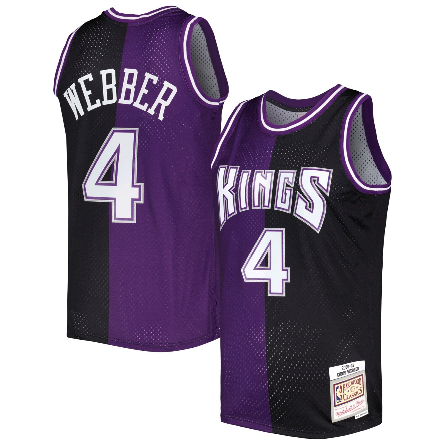 Mitchell Ness Chris Webber Black Sacramento Kings Hardwood Classics 2000 01 Split Swingman Jersey Academy