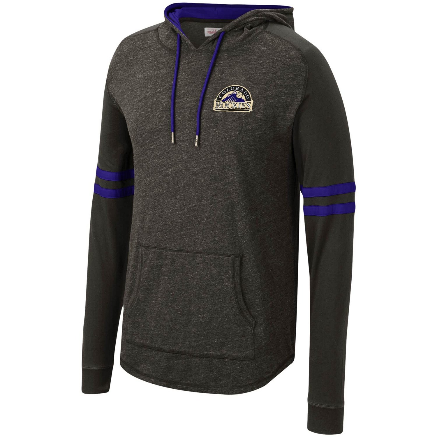 Mitchell  Ness Colorado Rockies Logo Lightweight Raglan Pullover Hoodie - view number 2