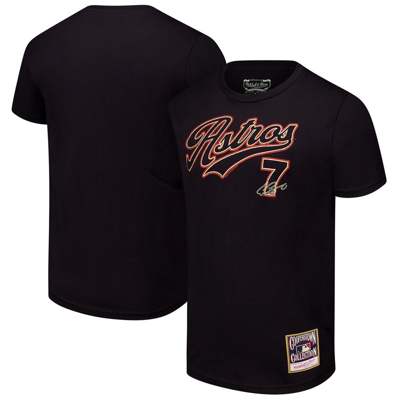 Mitchell Ness Craig Biggio Houston Astros Cooperstown Collection Player T-Shirt-image