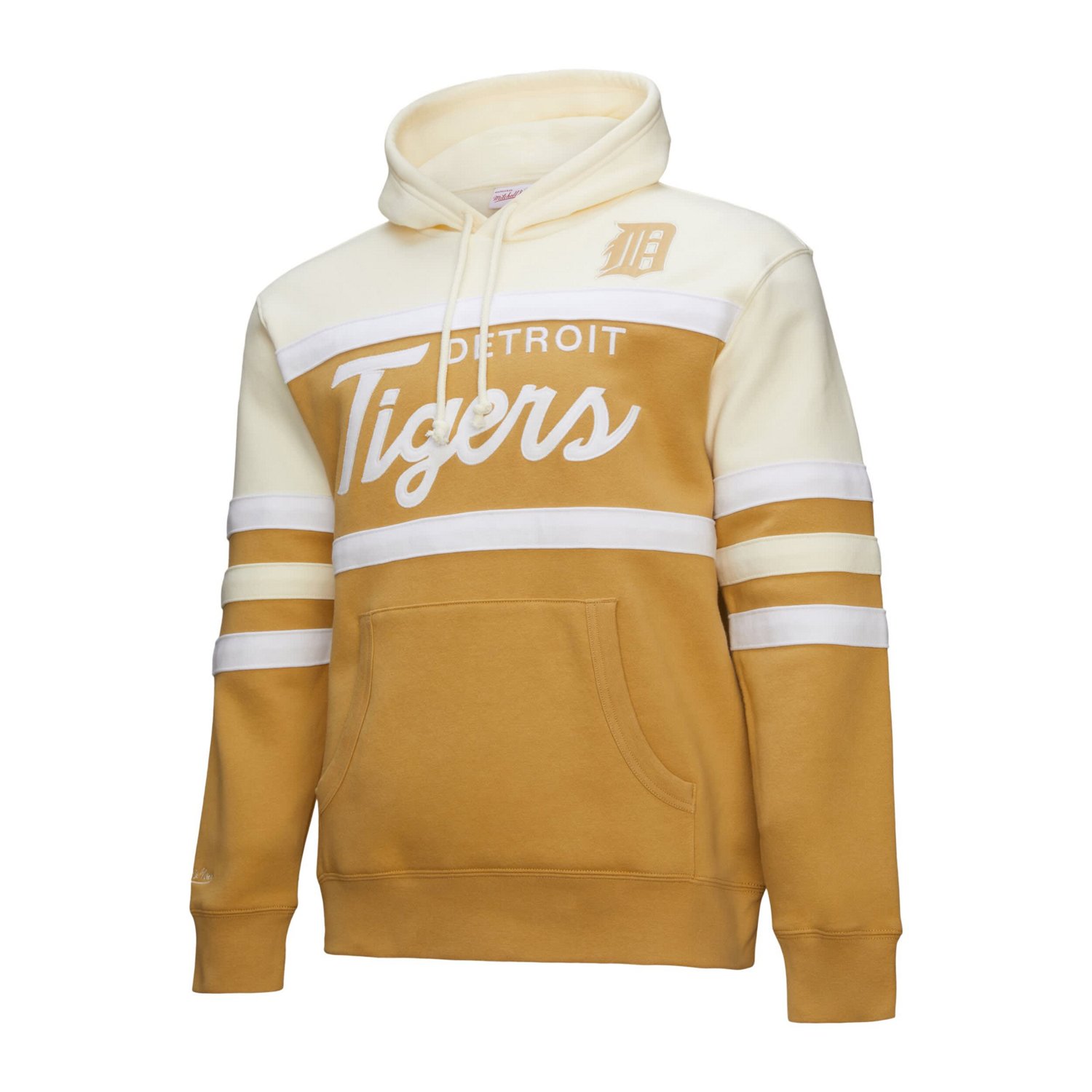 Mitchell  Ness Cream Detroit Tigers Head Coach Pullover Hoodie - view number 2