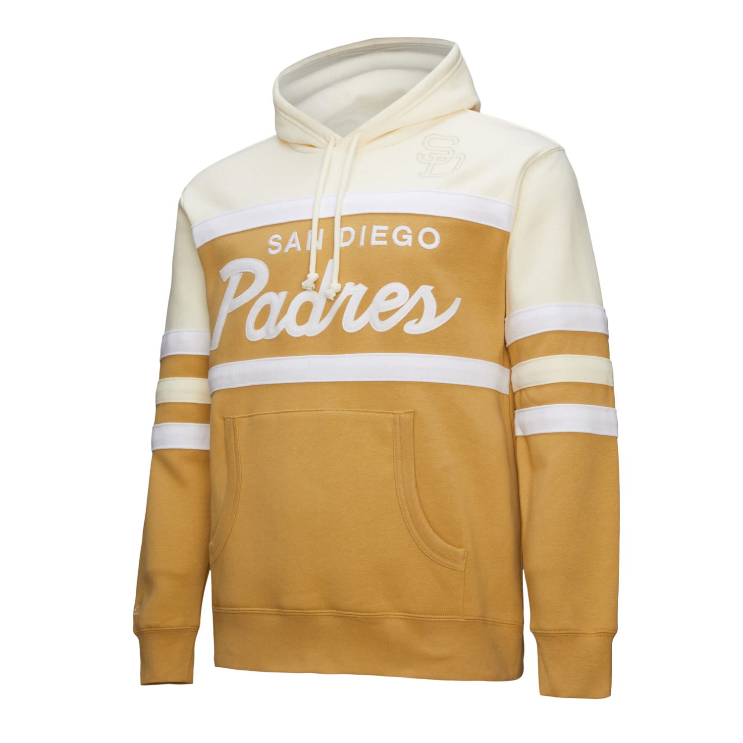 Mitchell  Ness Cream San Diego Padres Head Coach Pullover Hoodie - view number 2