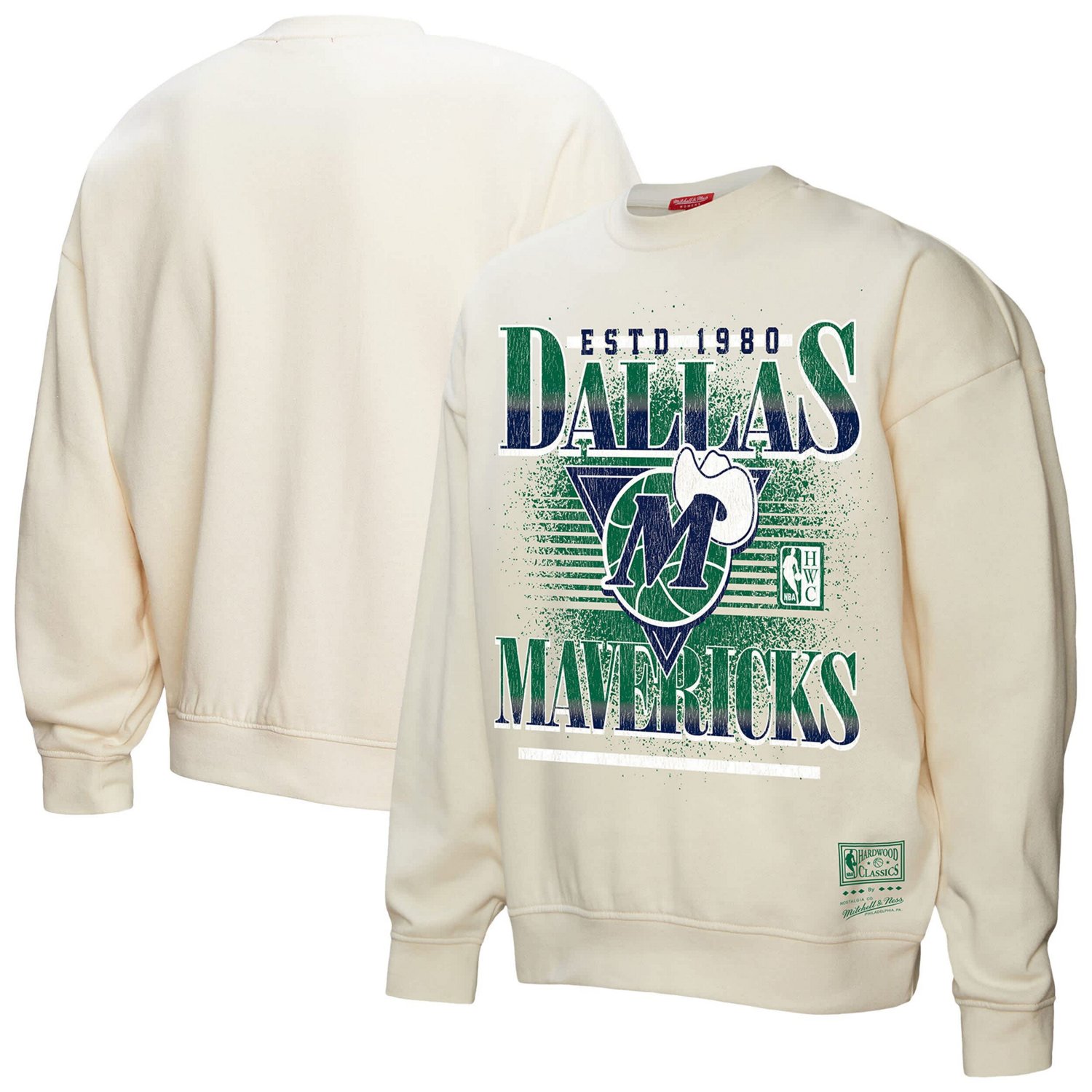 Mitchell  Ness Dallas Mavericks Oversprayed Pullover Sweatshirt - view number 1