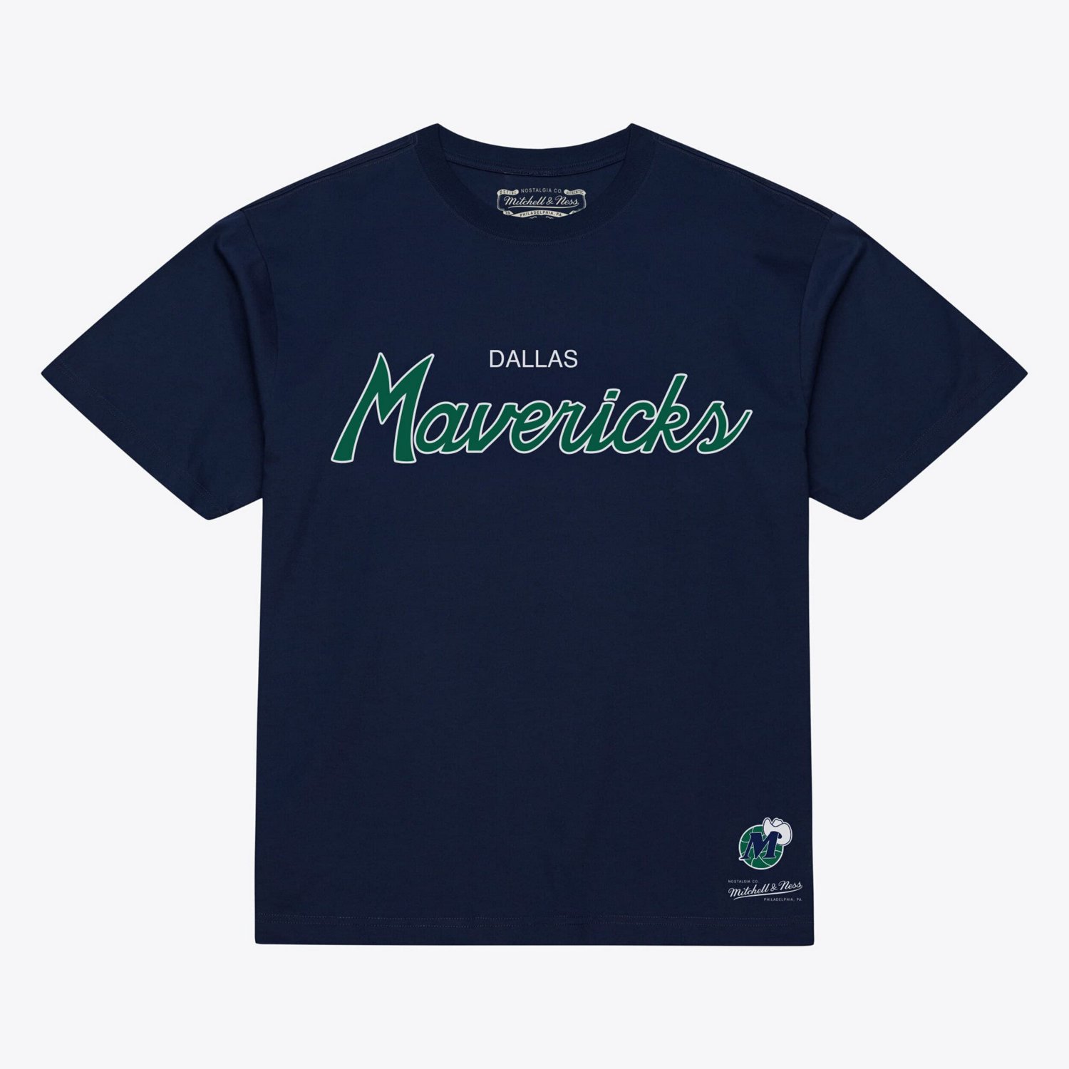 Mitchell  Ness Dallas Mavericks Vintage Wordmark T-Shirt