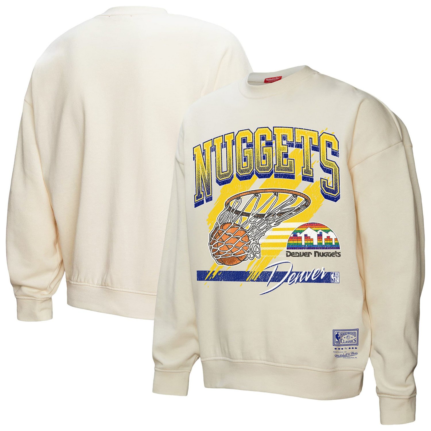 Mitchell  Ness Denver Nuggets Brush Bucket Pullover Sweatshirt - view number 1