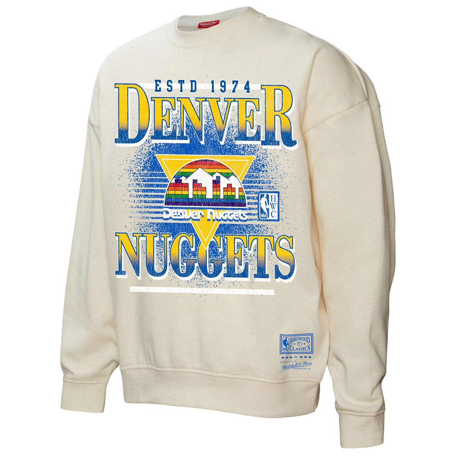Mitchell  Ness Denver Nuggets Oversprayed Pullover Sweatshirt - view number 2