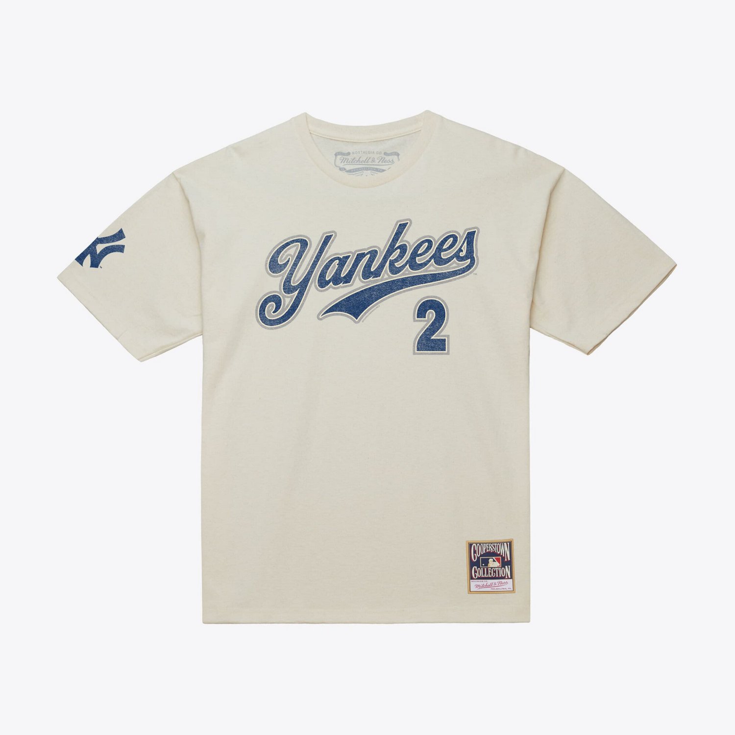 Mitchell  Ness Derek Jeter New York Yankees Cooperstown Collection Throwback Name  Number T-Shirt
