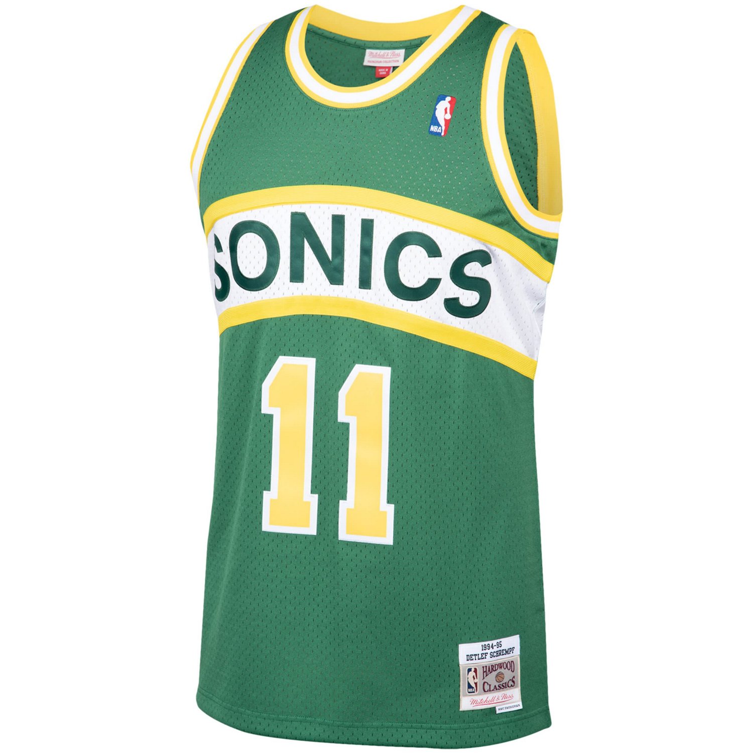 Mitchell  Ness Detlef Schrempf Seattle SuperSonics 1994/95 Hardwood Classics Swingman Jersey