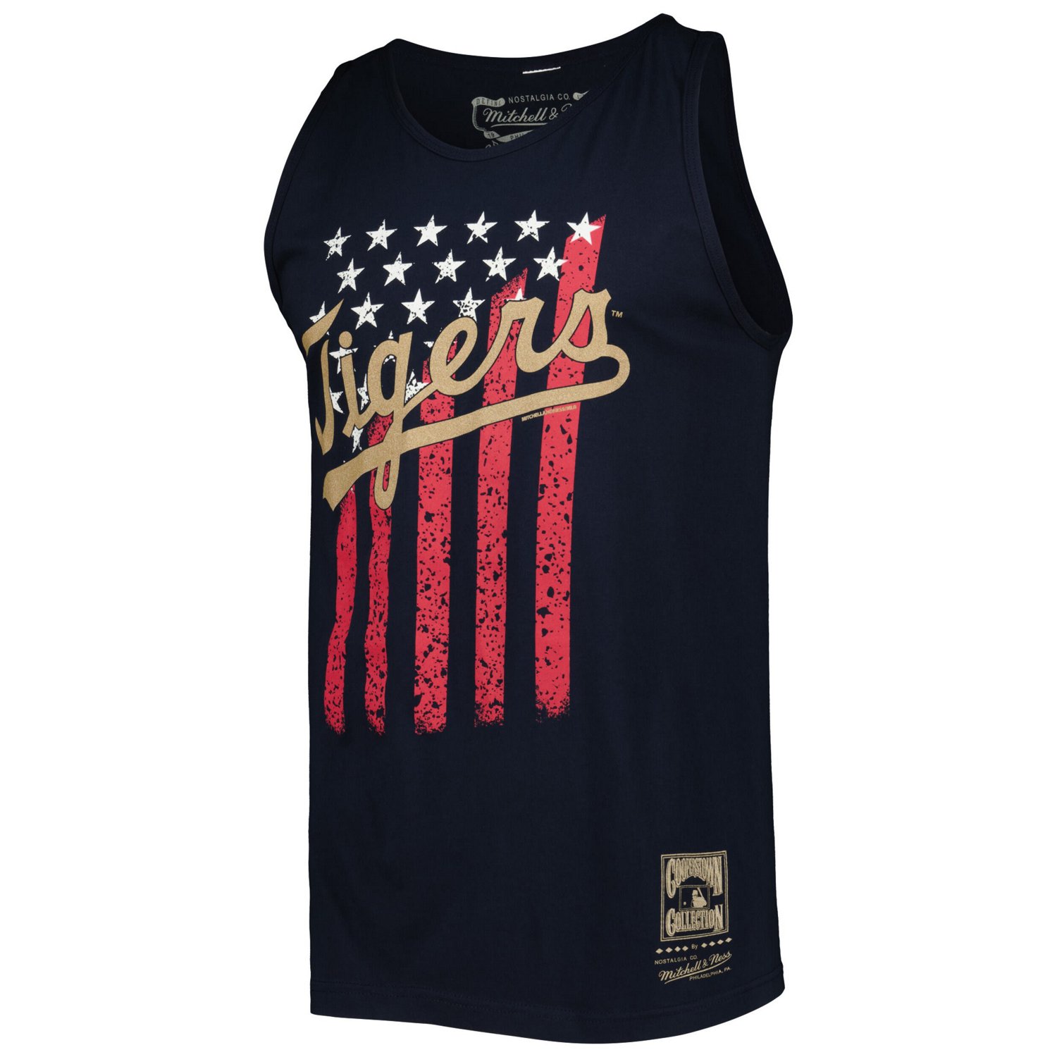 Mitchell  Ness Detroit Tigers Cooperstown Collection Stars and Stripes Tank Top - view number 2