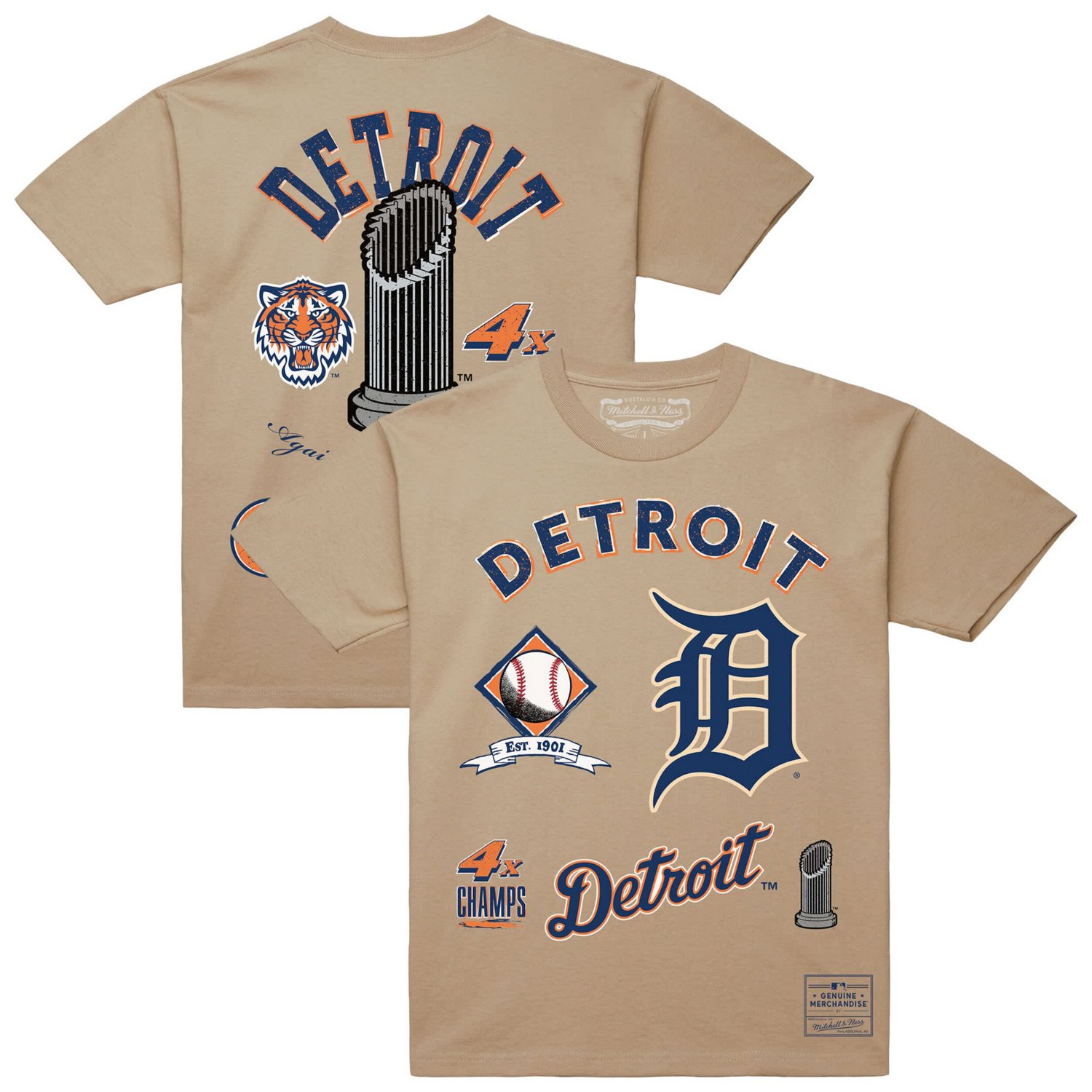 Mitchell  Ness Detroit Tigers Legacy Defined T-Shirt - view number 1