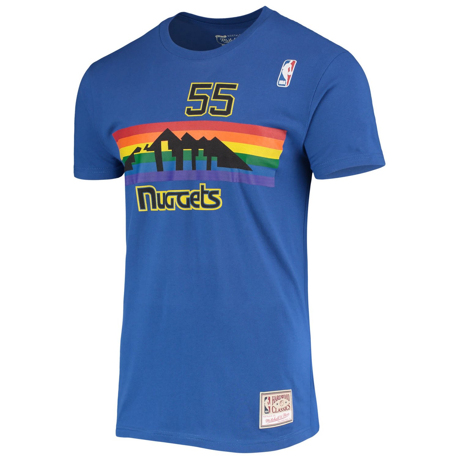 Mitchell  Ness Dikembe Mutombo Denver Nuggets Hardwood Classics Stitch Name Number T-Shirt