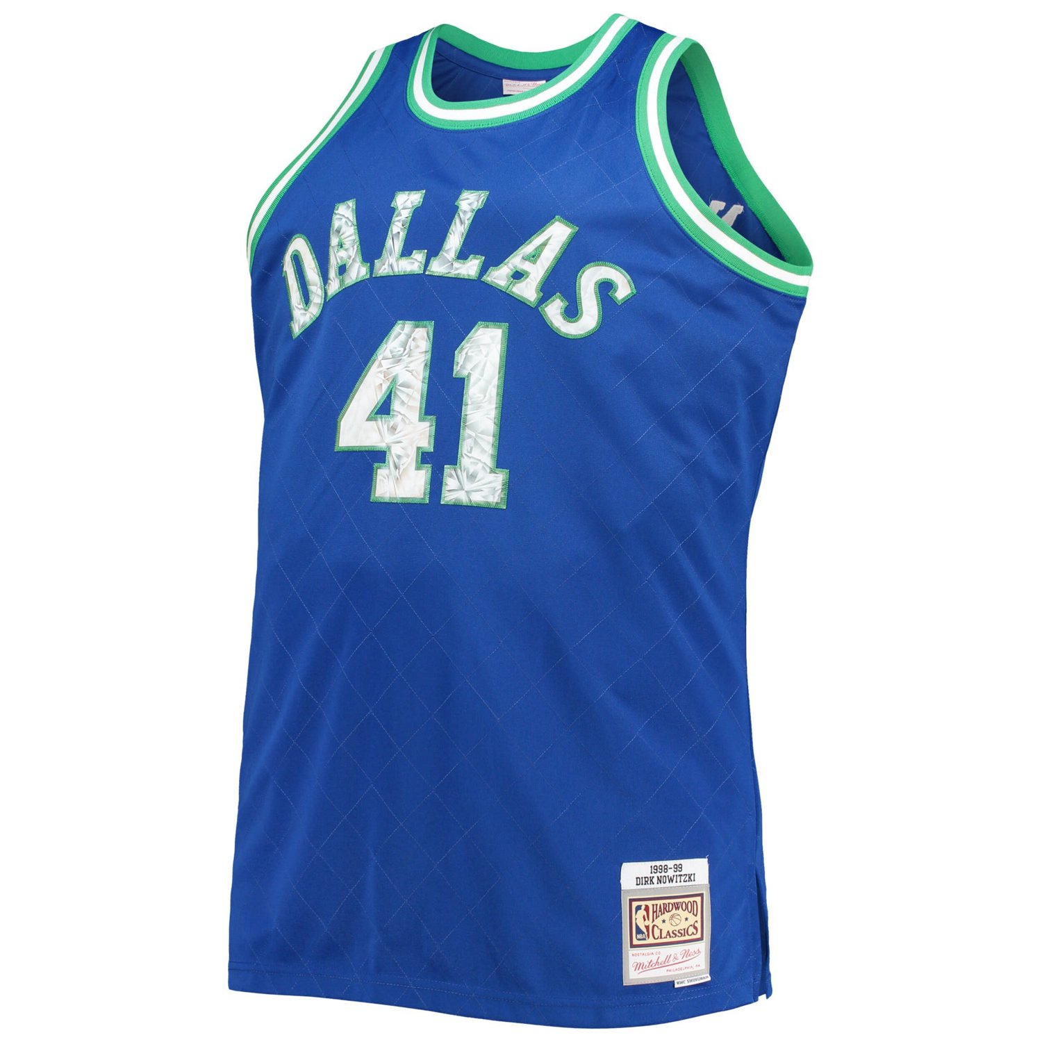 Mitchell & Ness Dirk Nowitzki fashion 1998-99 Dallas Mavericks Jersey Size Large