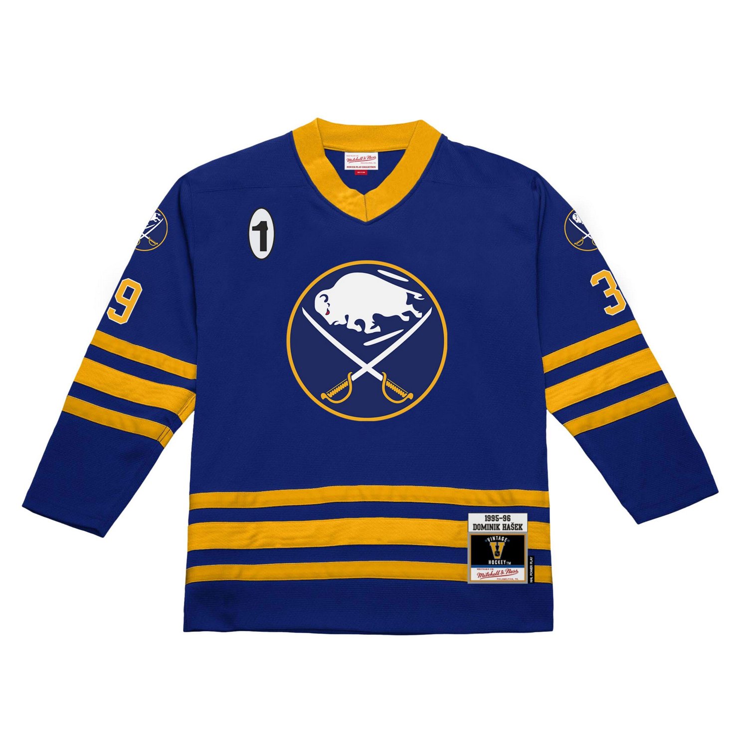 Mitchell  Ness Dominik Hasek Buffalo Sabres 1995-96 Power Play Jersey - view number 2