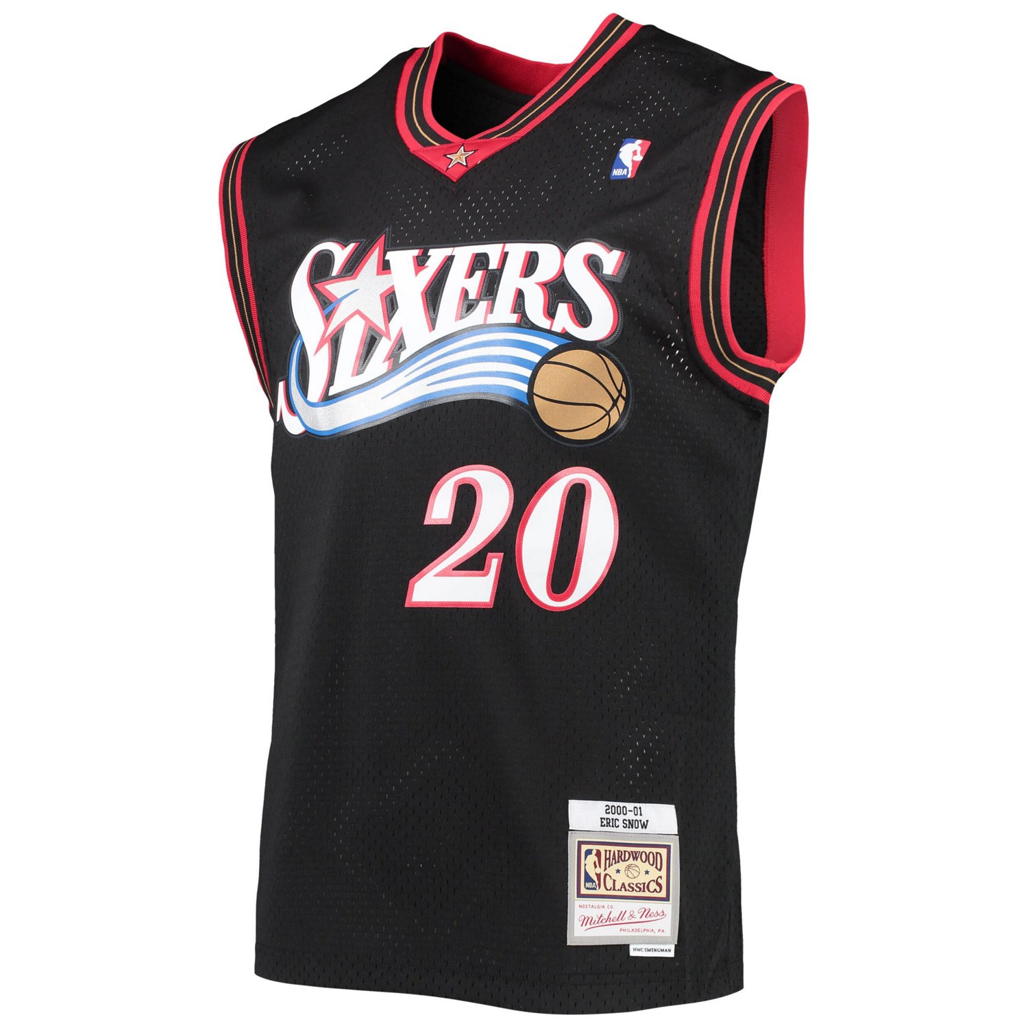 Mitchell  Ness Eric Snow Philadelphia 76ers 2000/01 Hardwood Classics Swingman Jersey                                            - view number 2